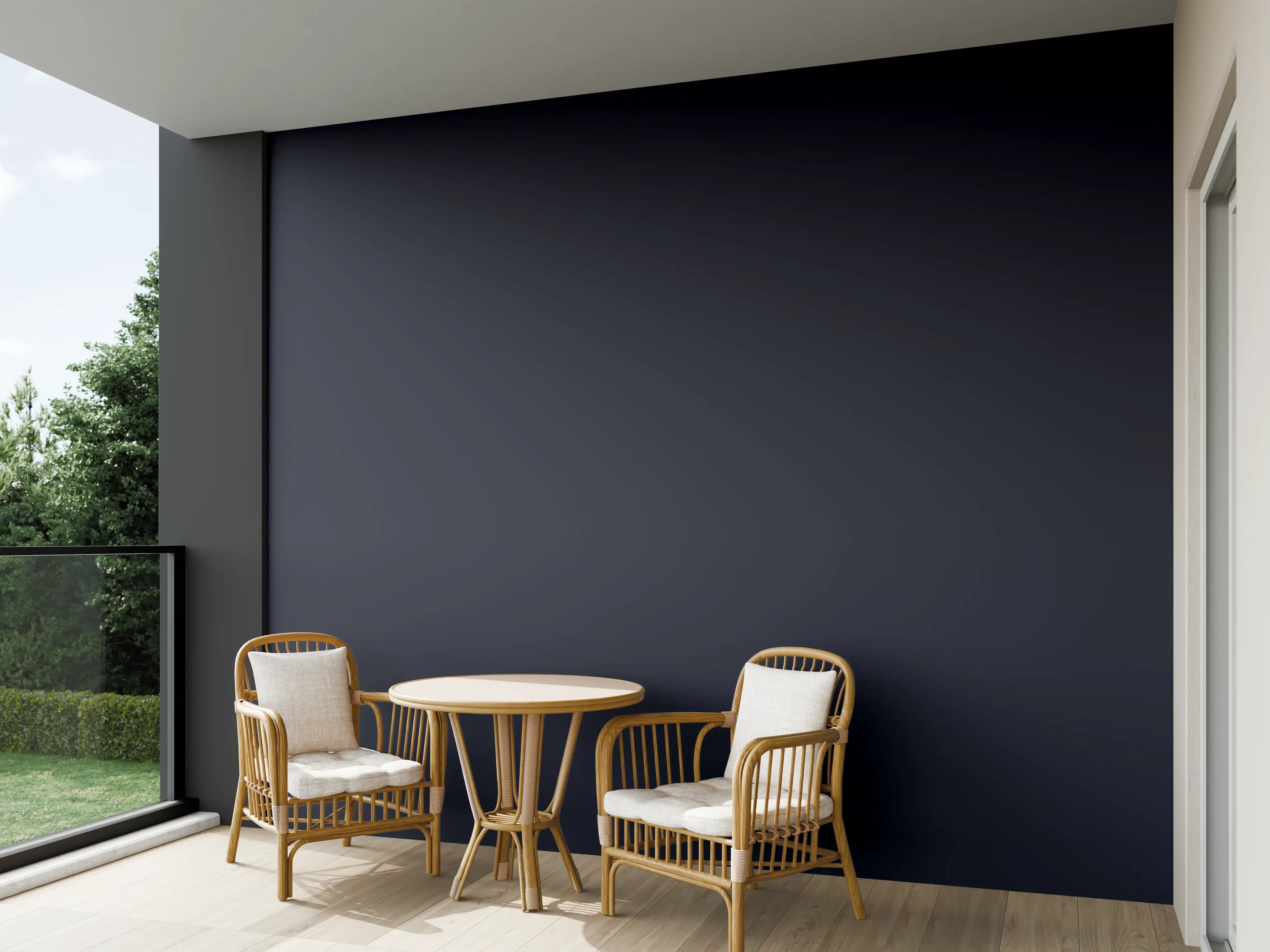 Wandverkleidung außen - RAL 5004 (Schwarzblau)