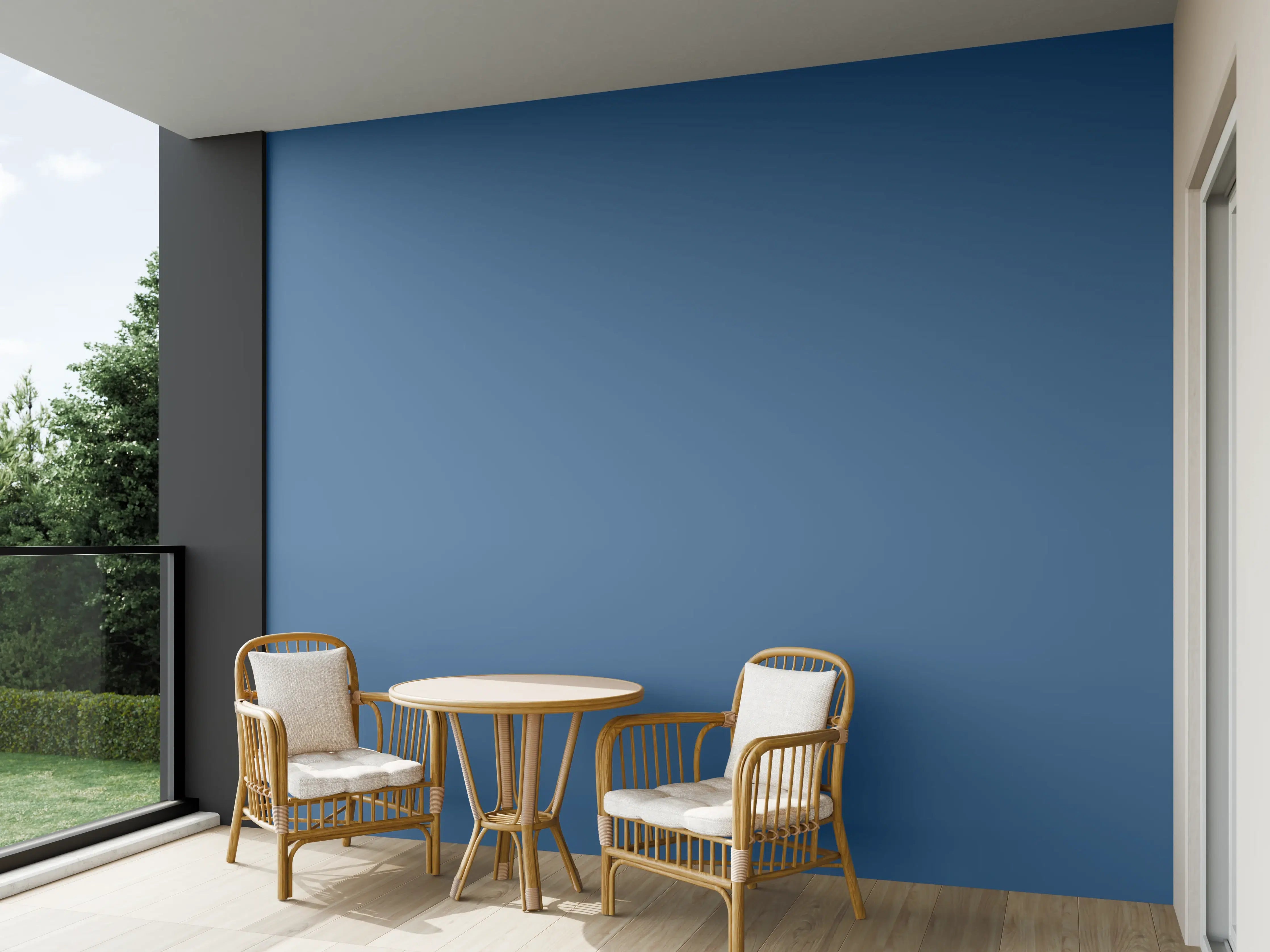 Wandverkleidung außen - RAL 5007 (Brillantblau)