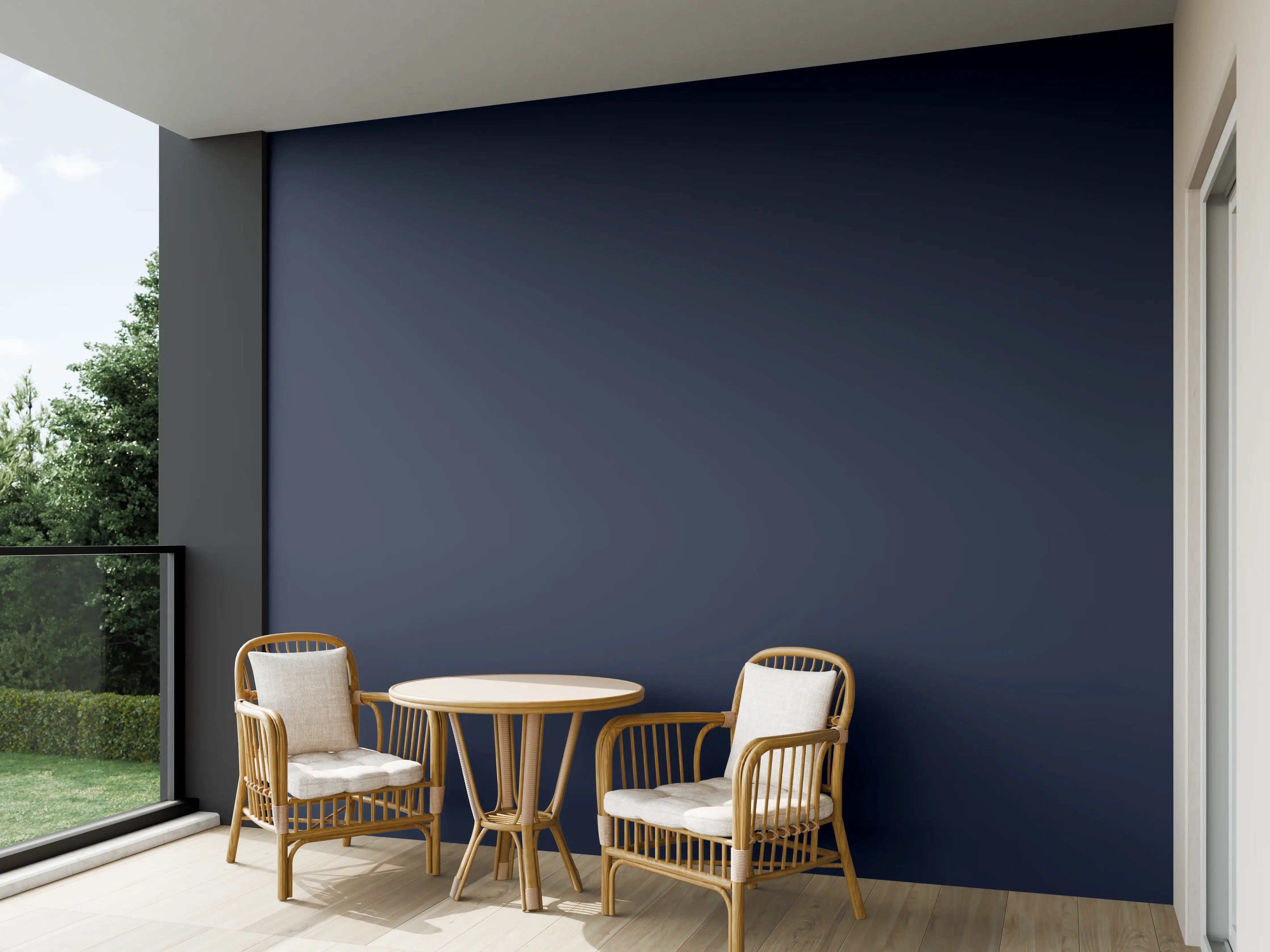 Wandverkleidung außen - RAL 5011 (Stahlblau)