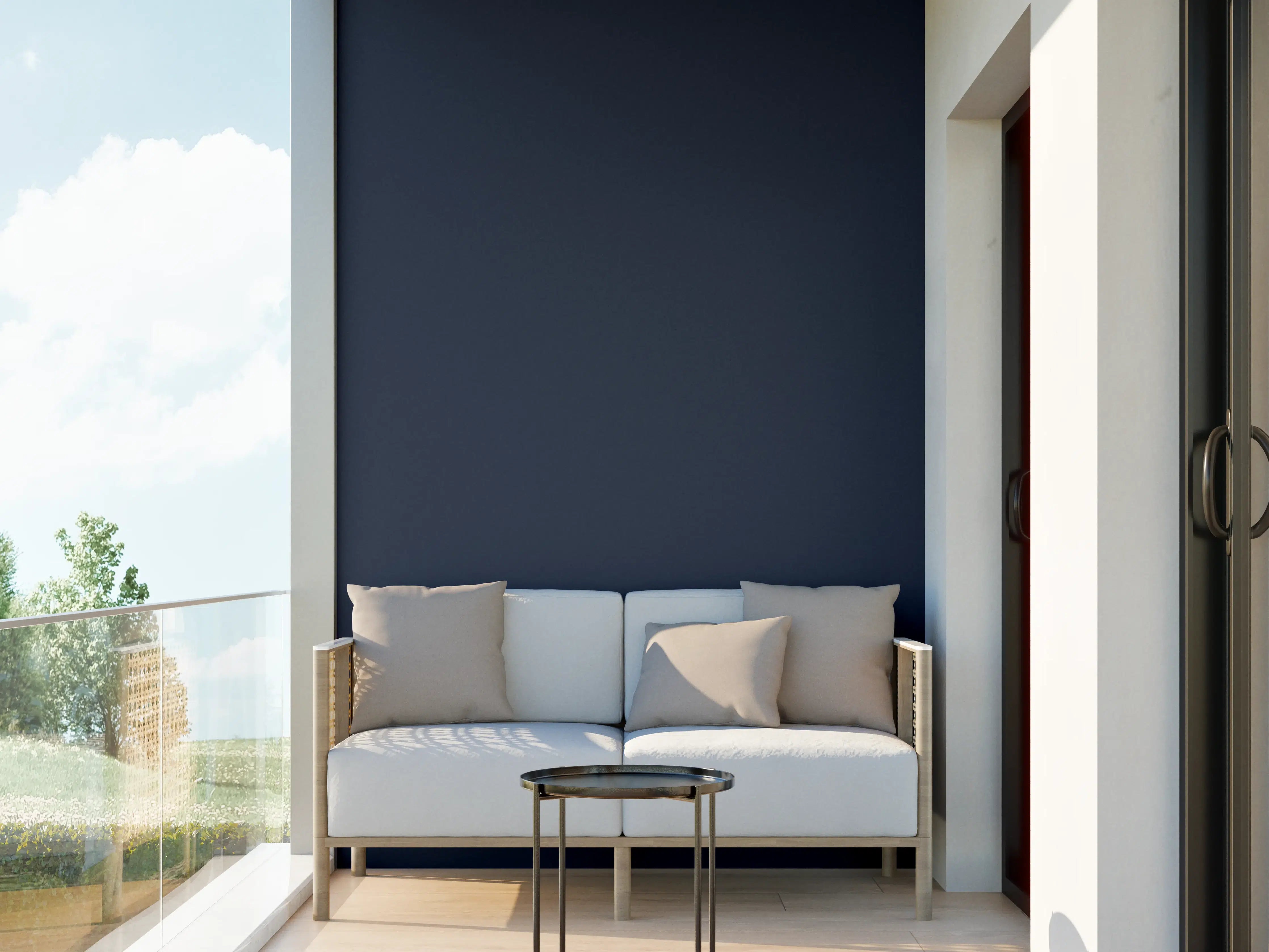 Wandverkleidung außen - RAL 5011 (Stahlblau)