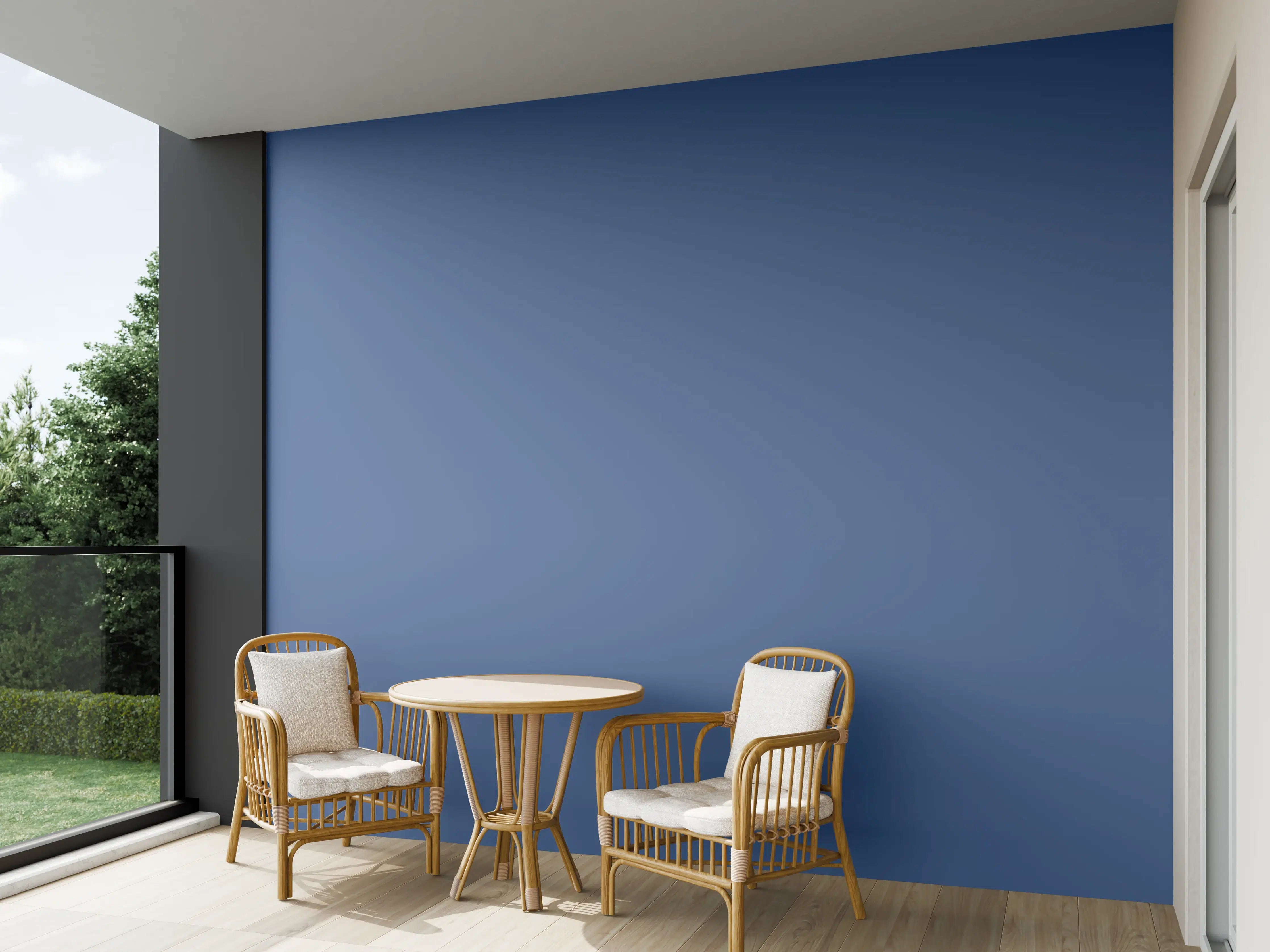 Wandverkleidung außen - RAL 5023 (Entferntes Blau)