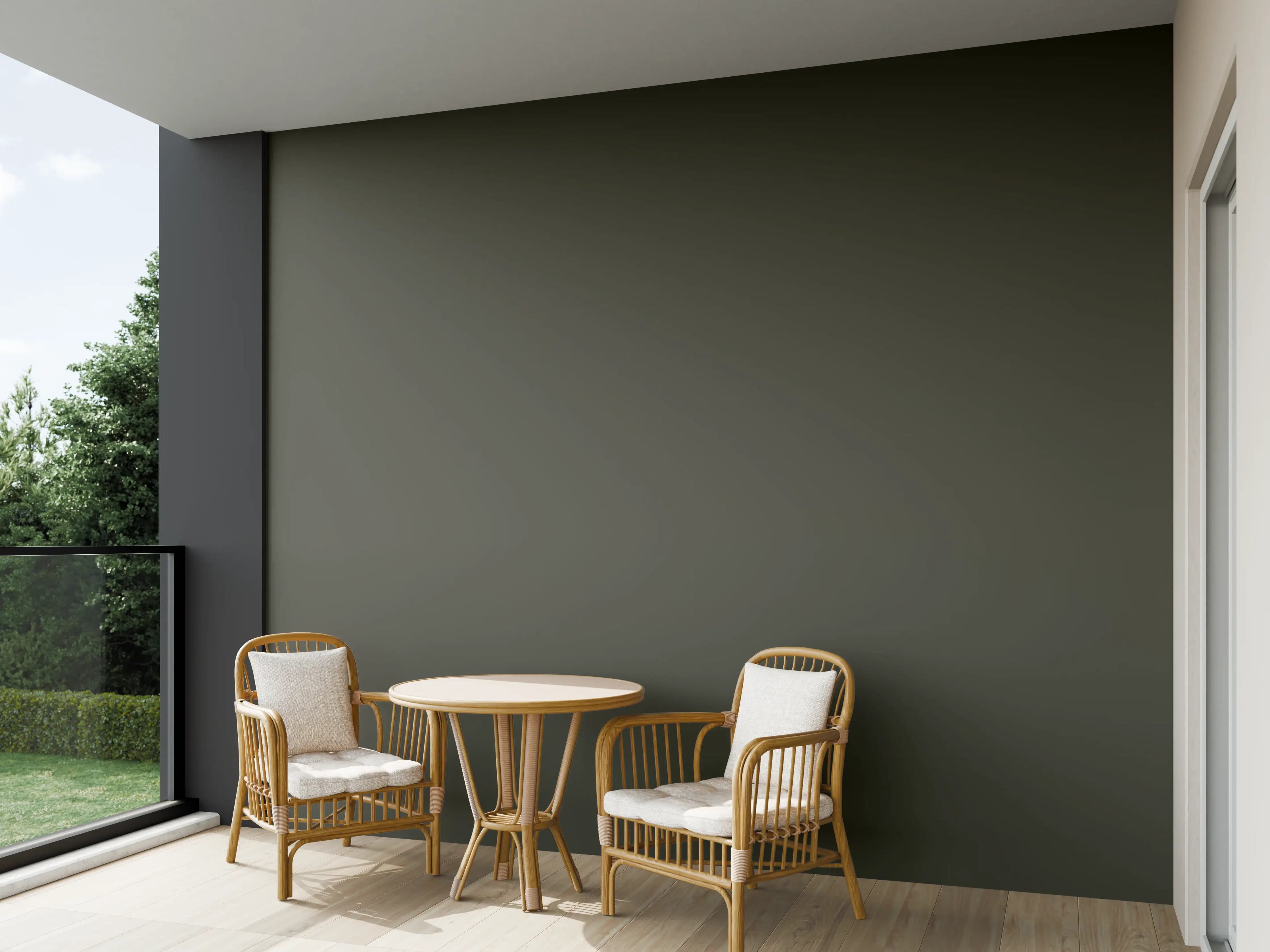 Wandverkleidung außen - RAL 6014 (Gelboliv)