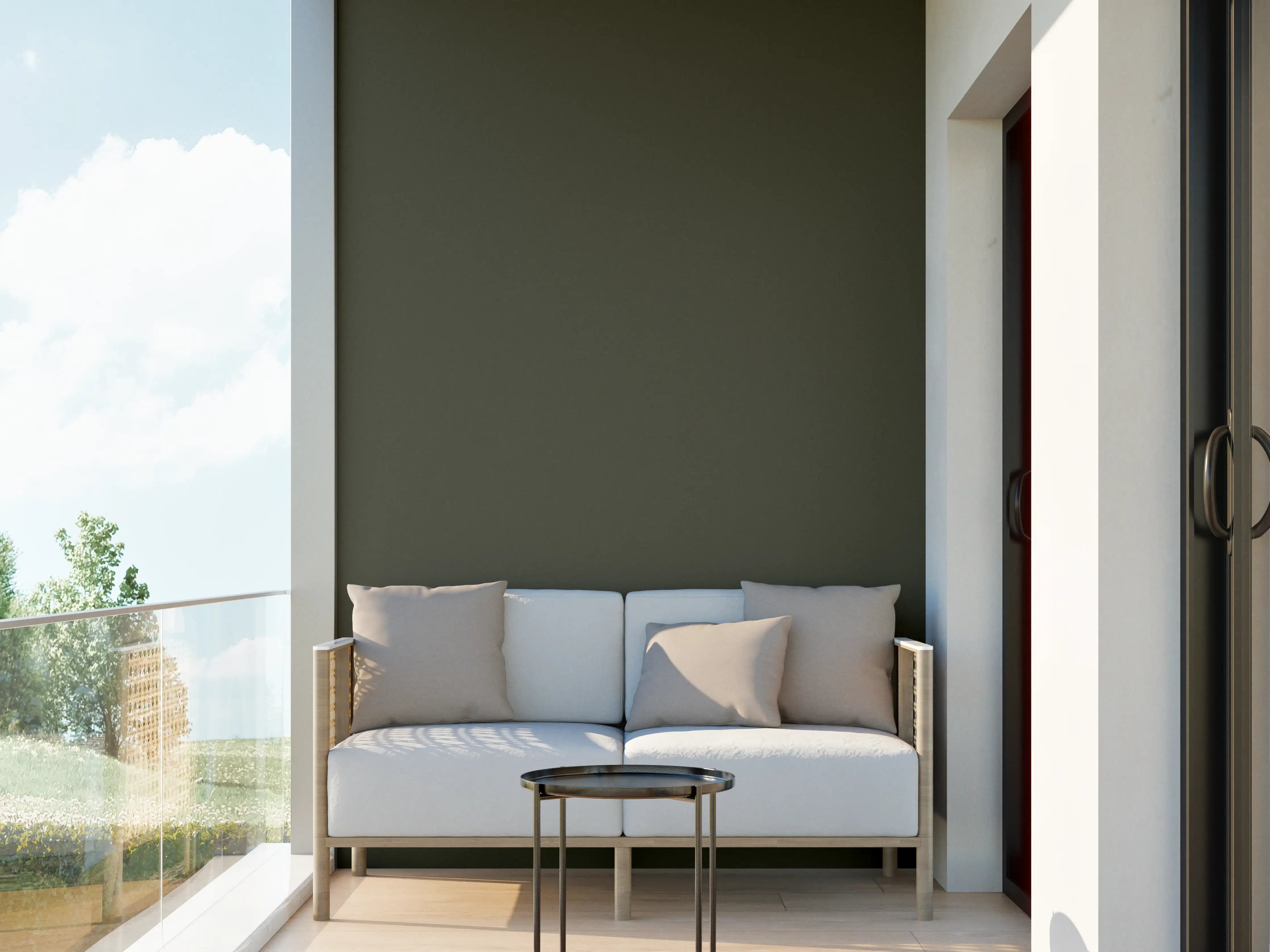 Wandverkleidung außen - RAL 6014 (Gelboliv)