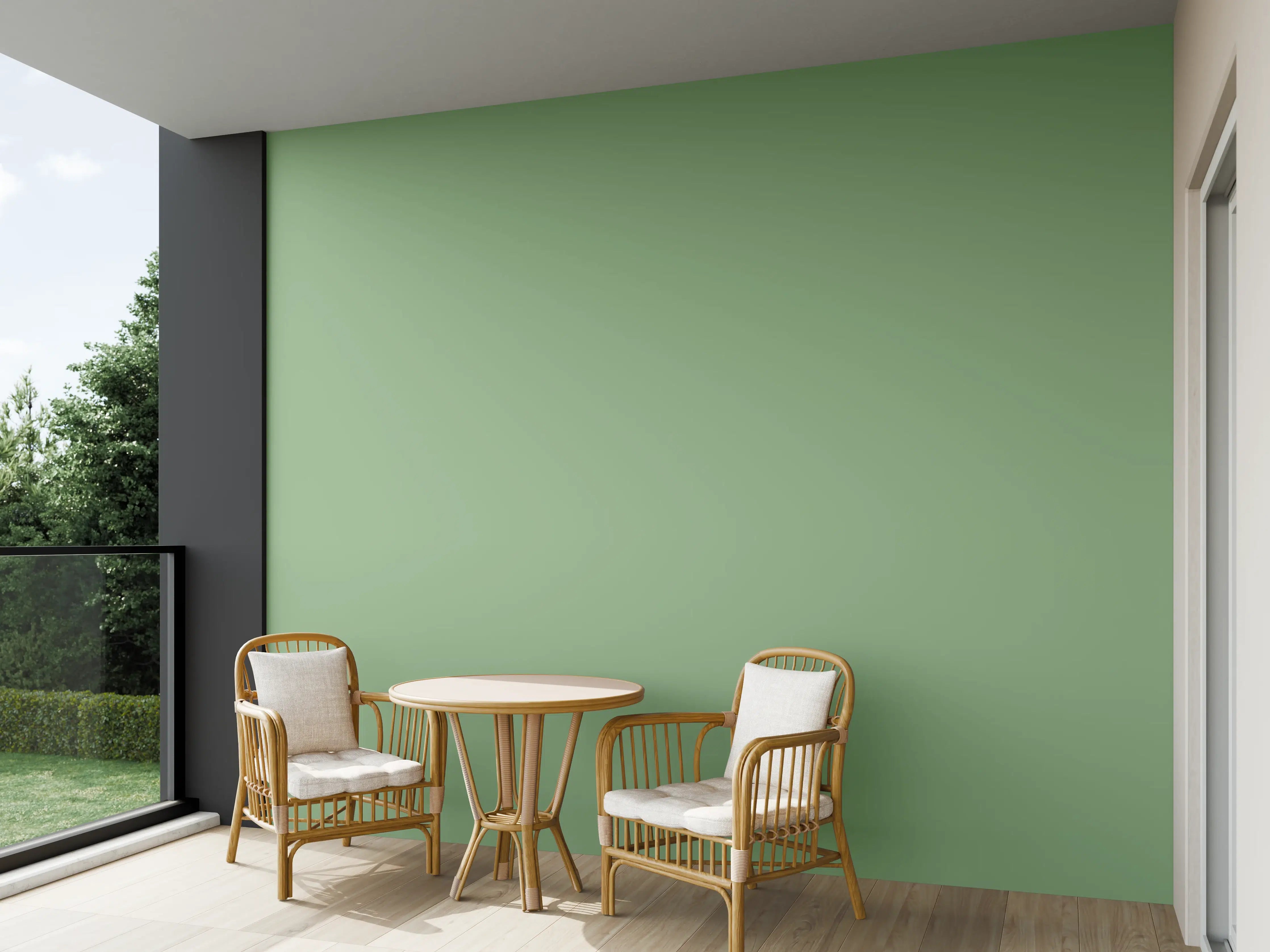 Wandverkleidung außen - RAL 6021 (Blassgrün)