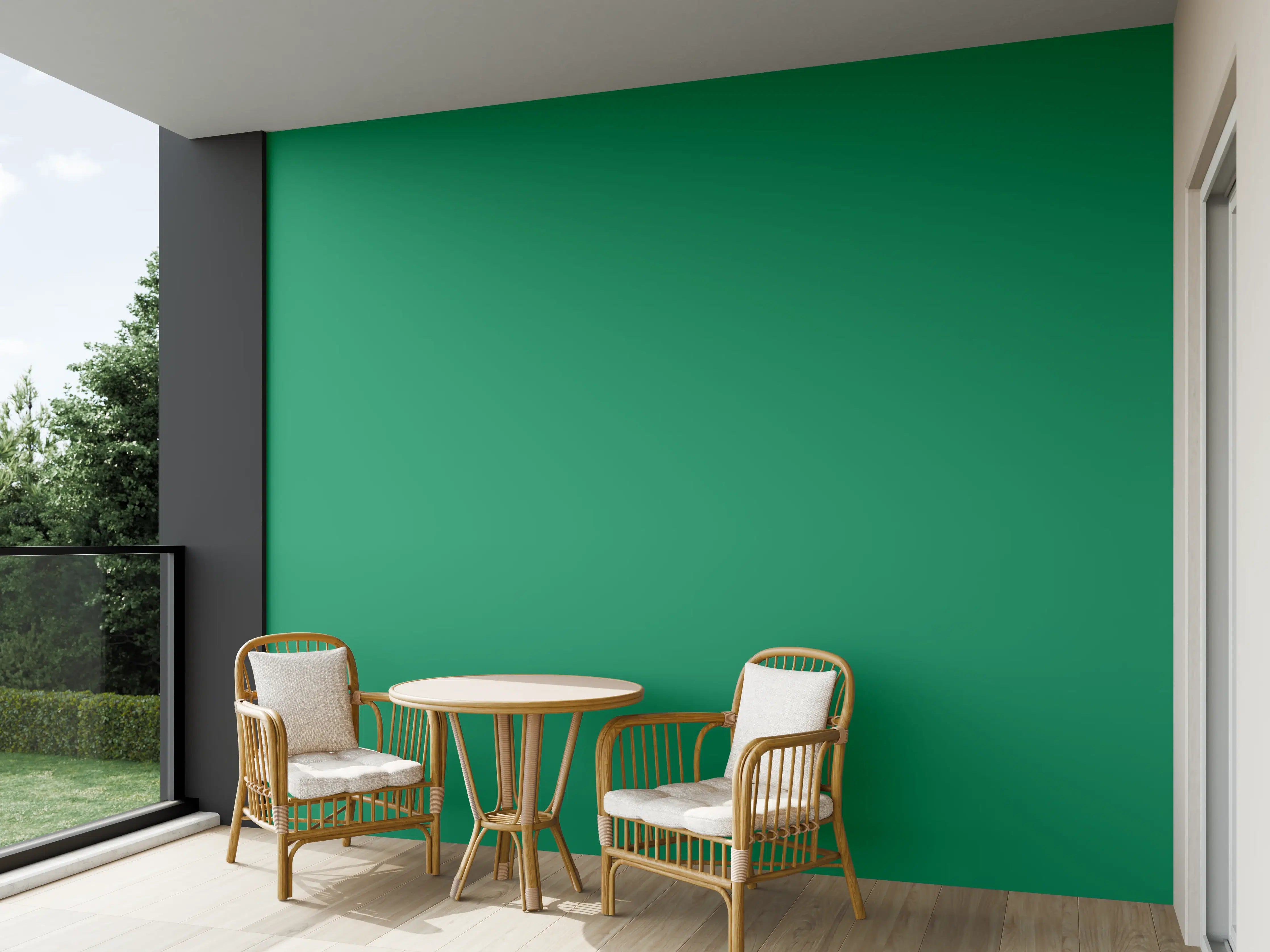 Wandverkleidung außen - RAL 6032 (Signalgrün)