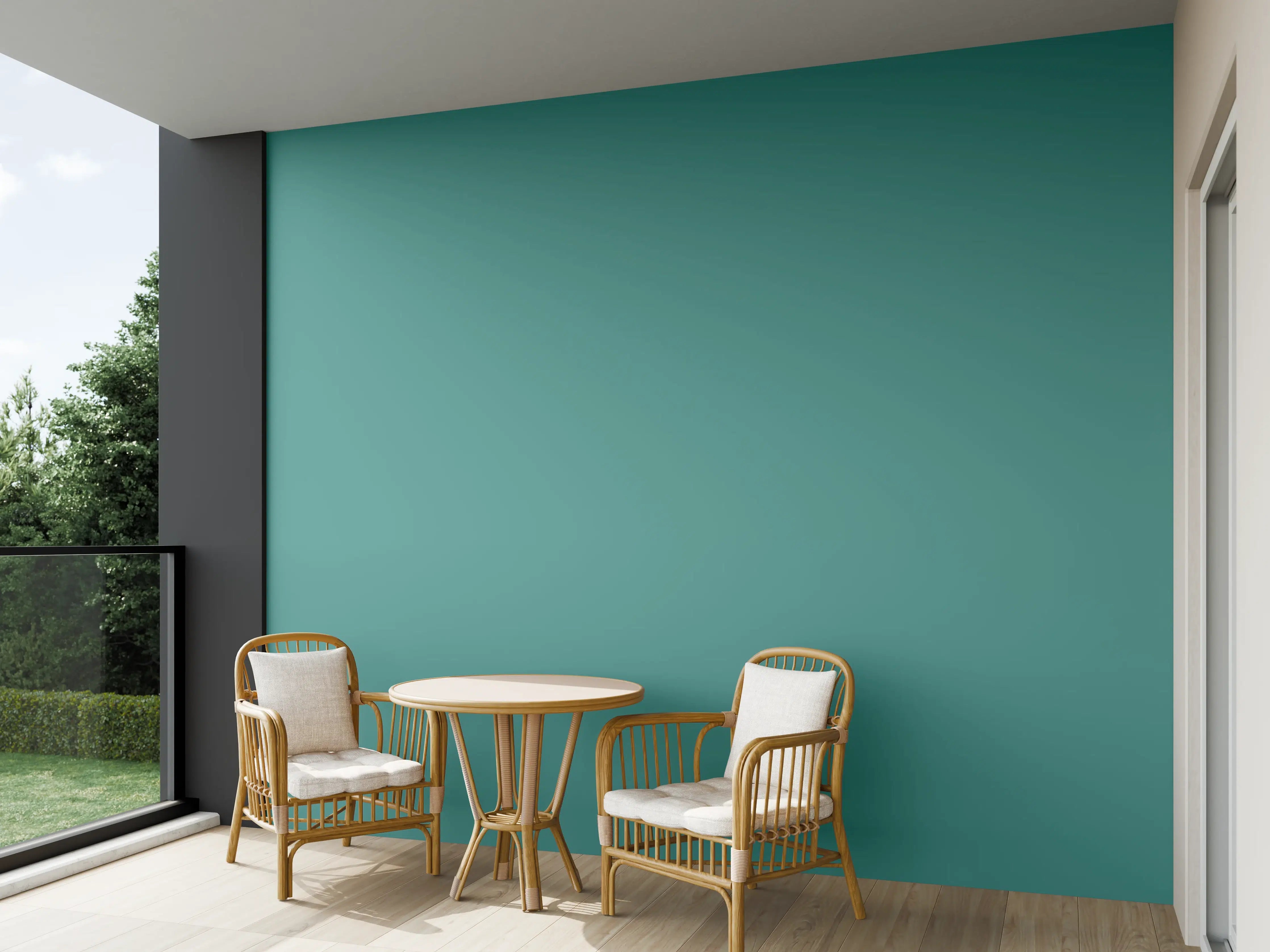 Wandverkleidung außen - RAL 6033 (Minttürkis)