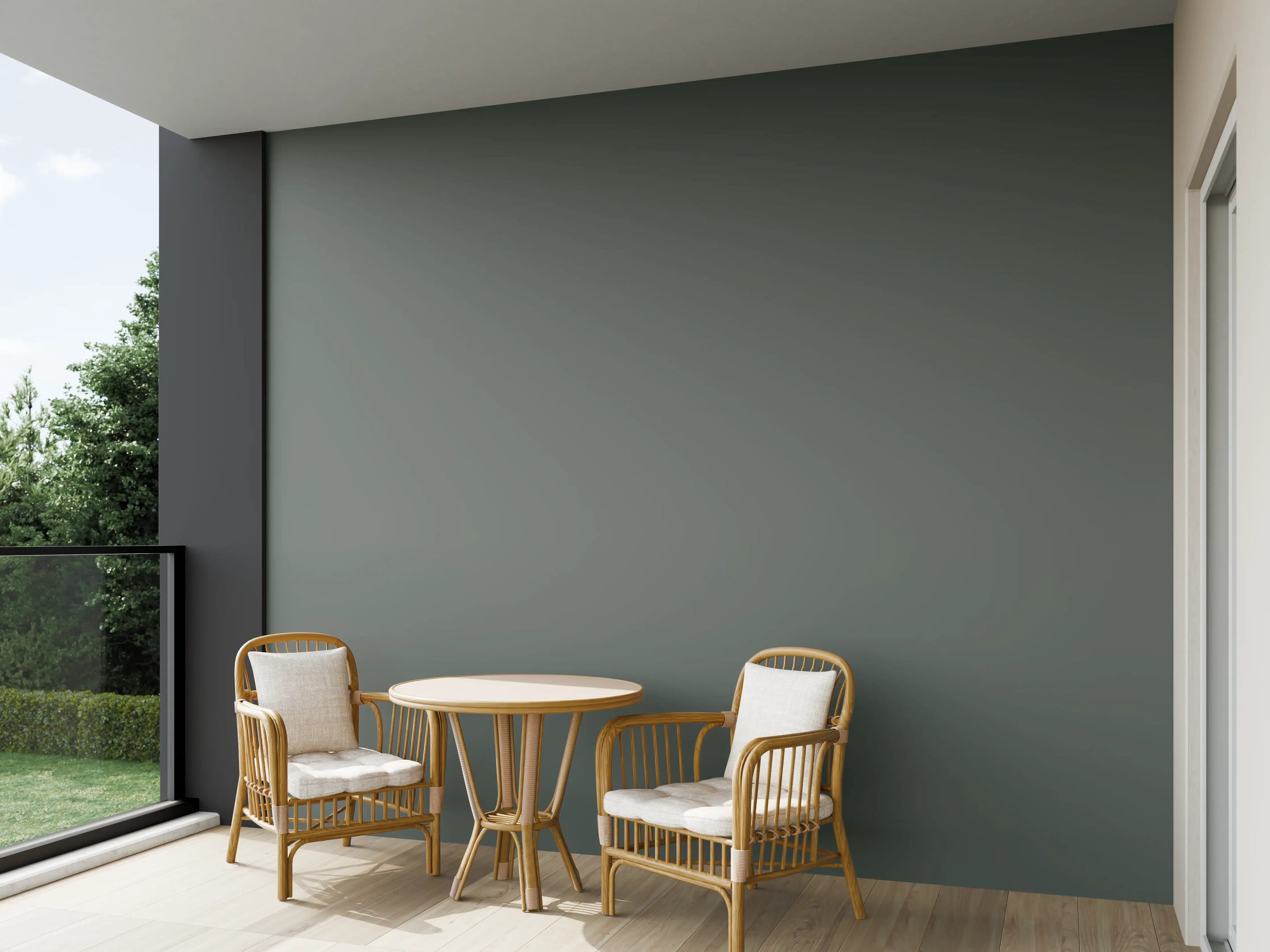 Wandverkleidung außen - RAL 7009 Graubeige