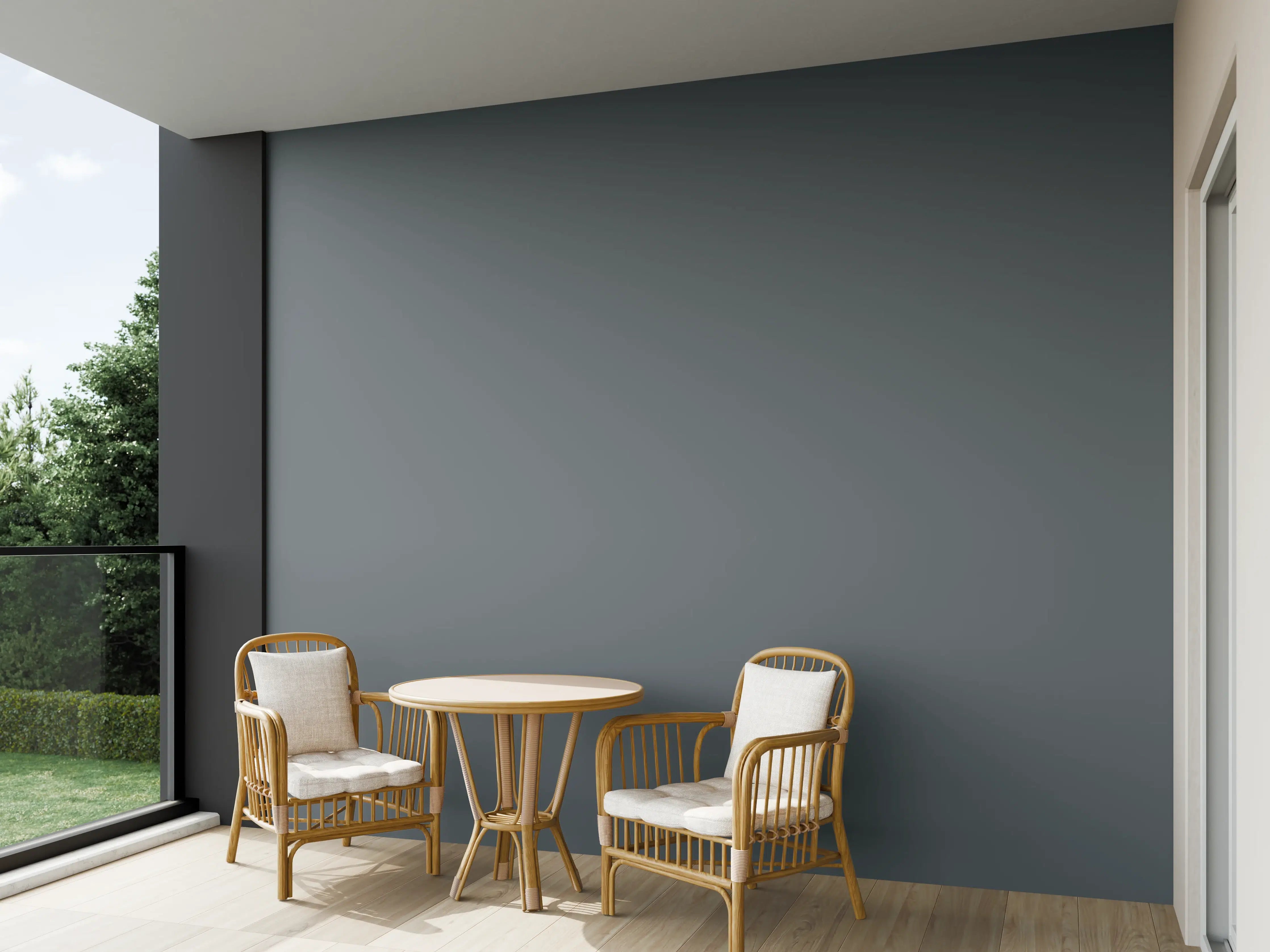 Wandverkleidung außen - RAL 7012 (Basaltgrau)