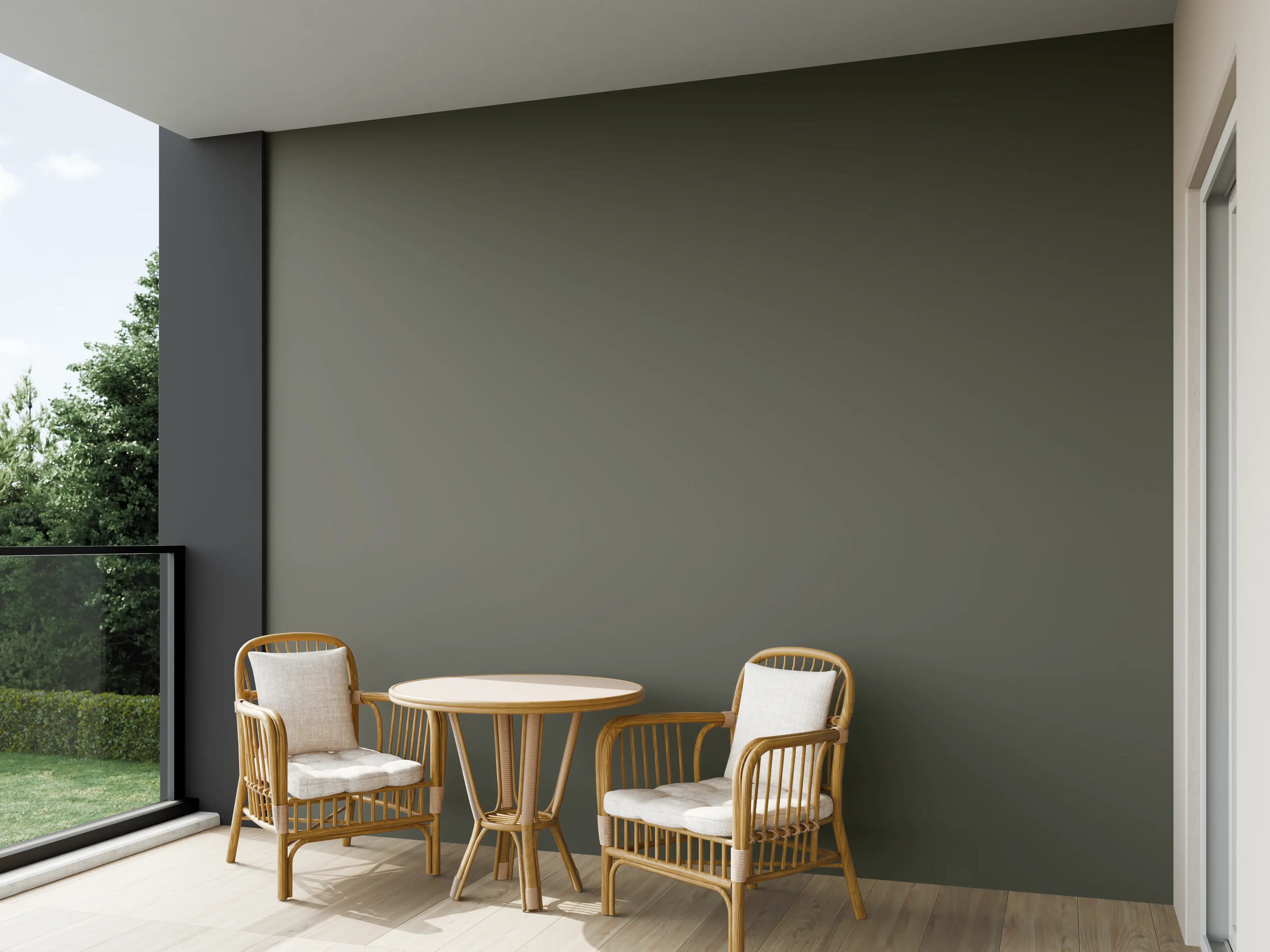 Wandverkleidung außen - RAL 7013 (auch braun-grau)