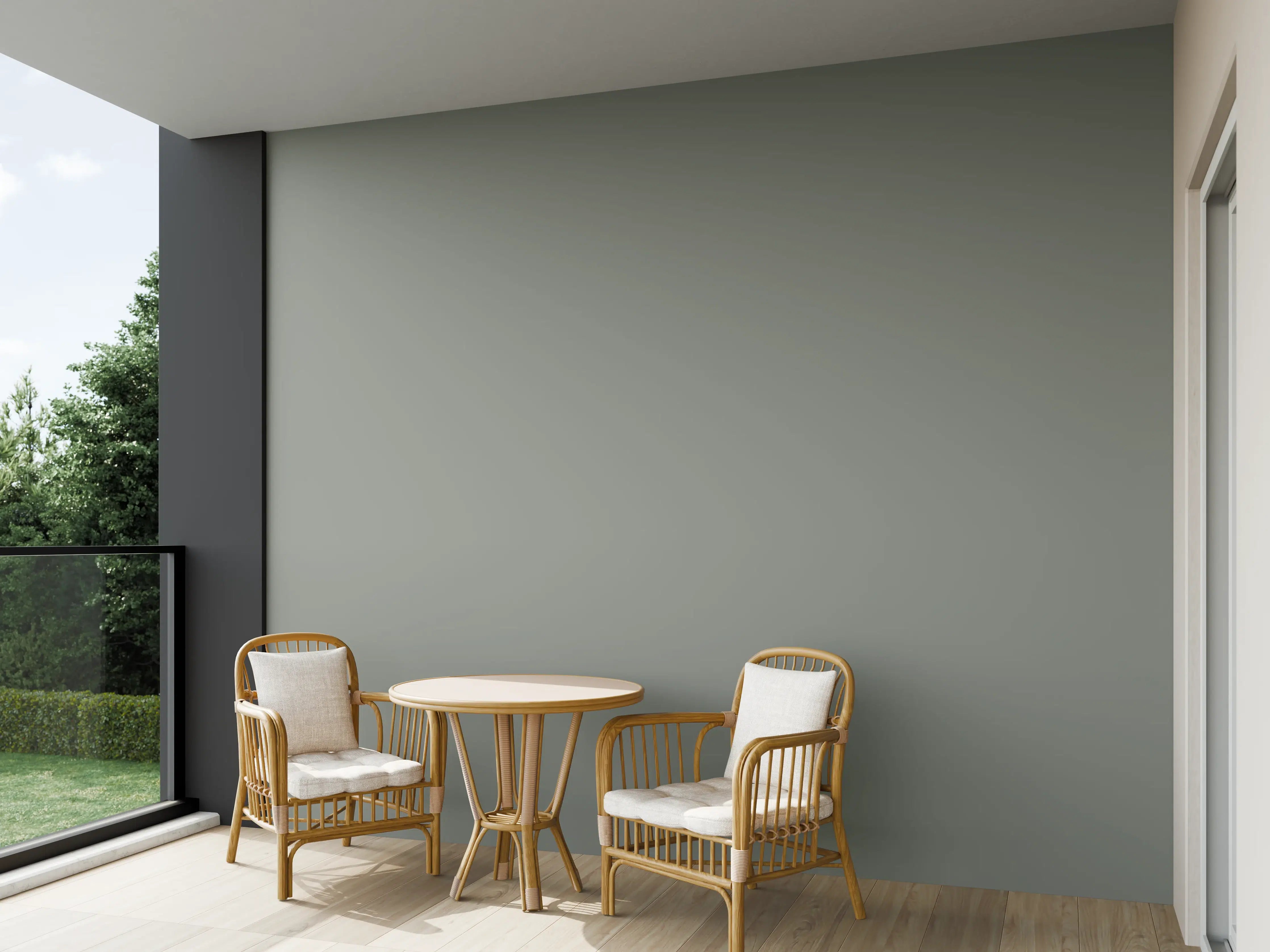 Wandverkleidung außen - RAL 7023 (Betongrau)