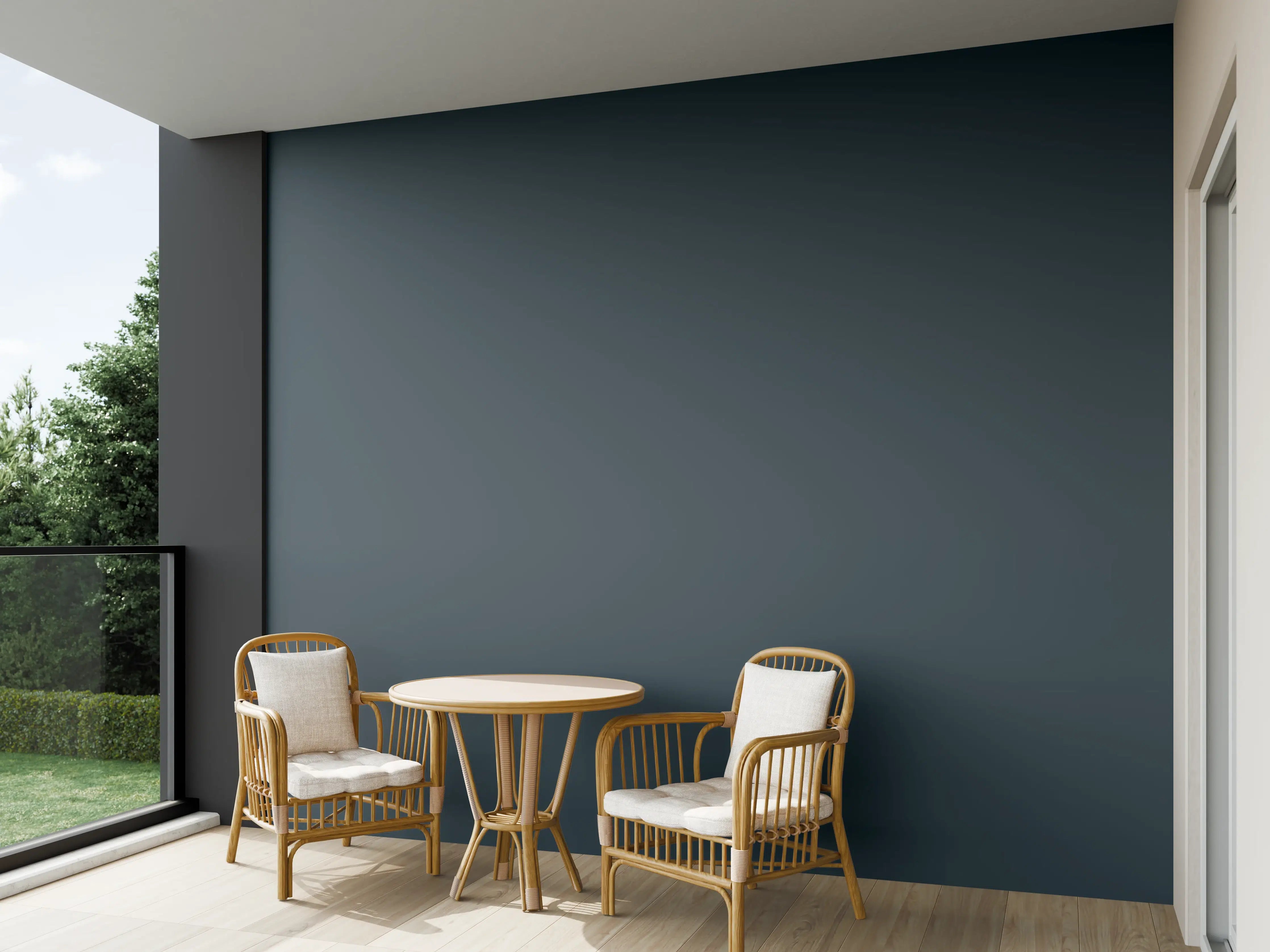 Wandverkleidung außen - RAL 7026 (Granitgrau)