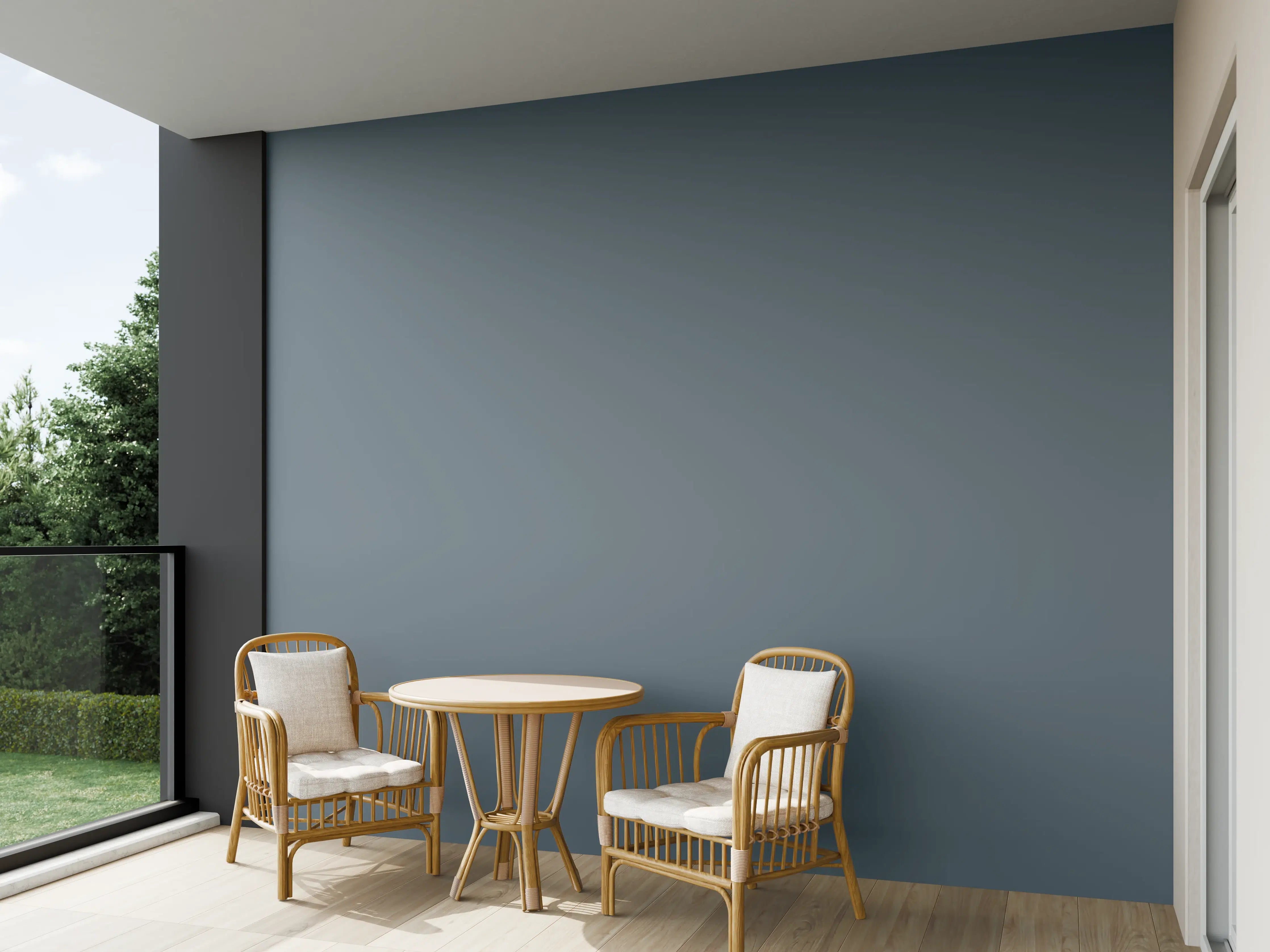 Wandverkleidung außen - RAL 7031 Blaugrau