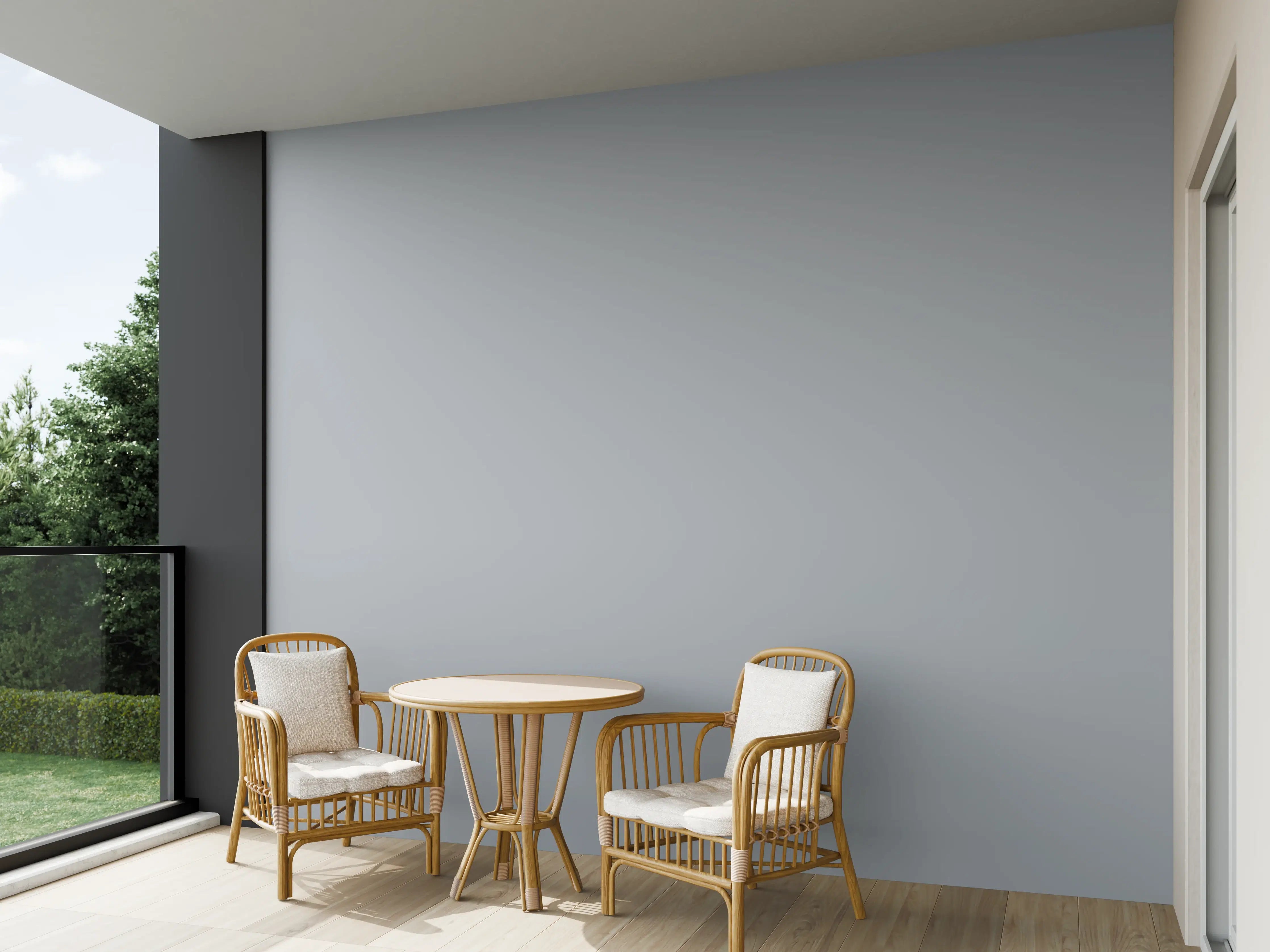 Wandverkleidung außen - RAL 7040 (Fenstergrau)