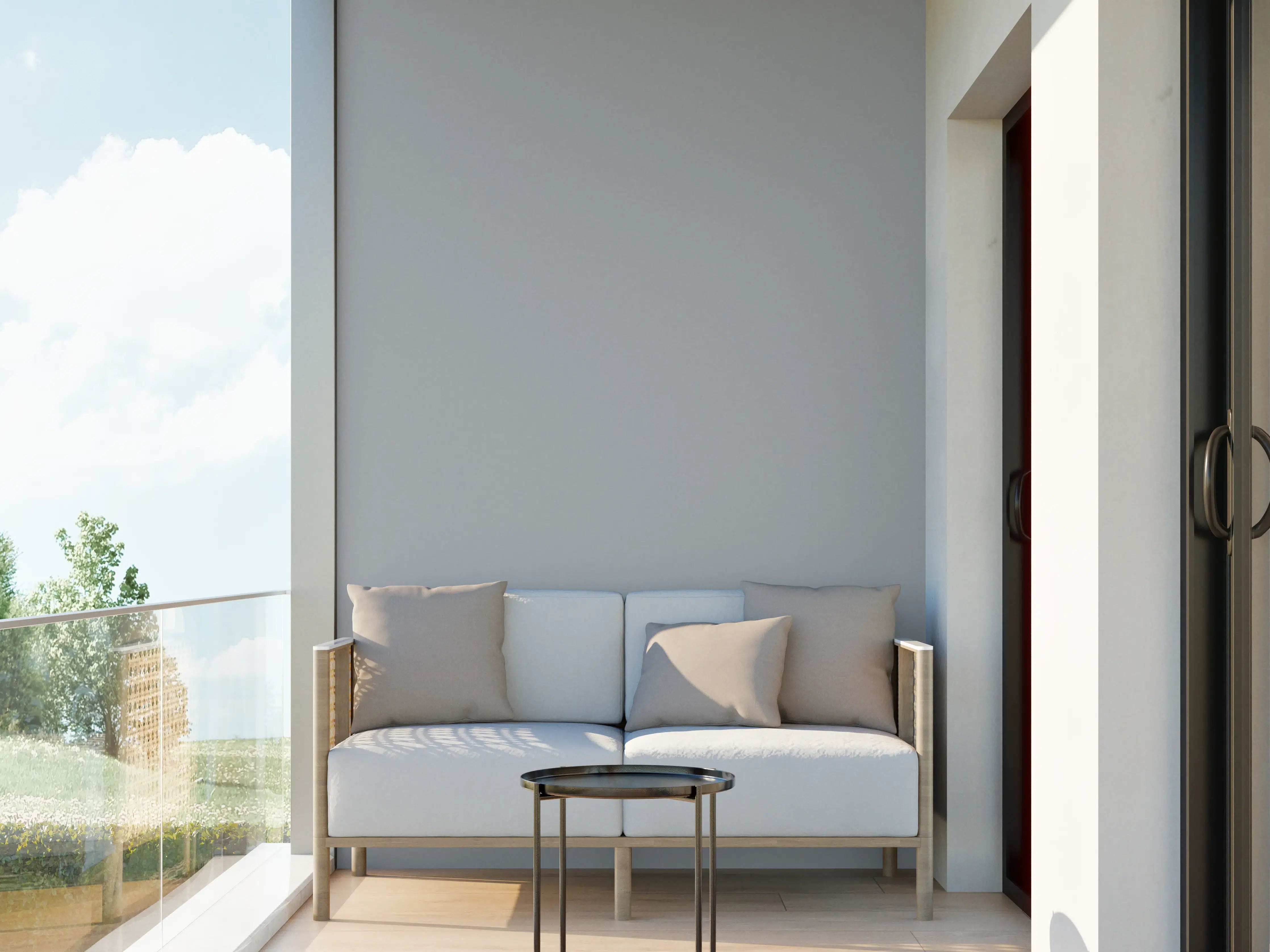 Wandverkleidung außen - RAL 7040 (Fenstergrau)