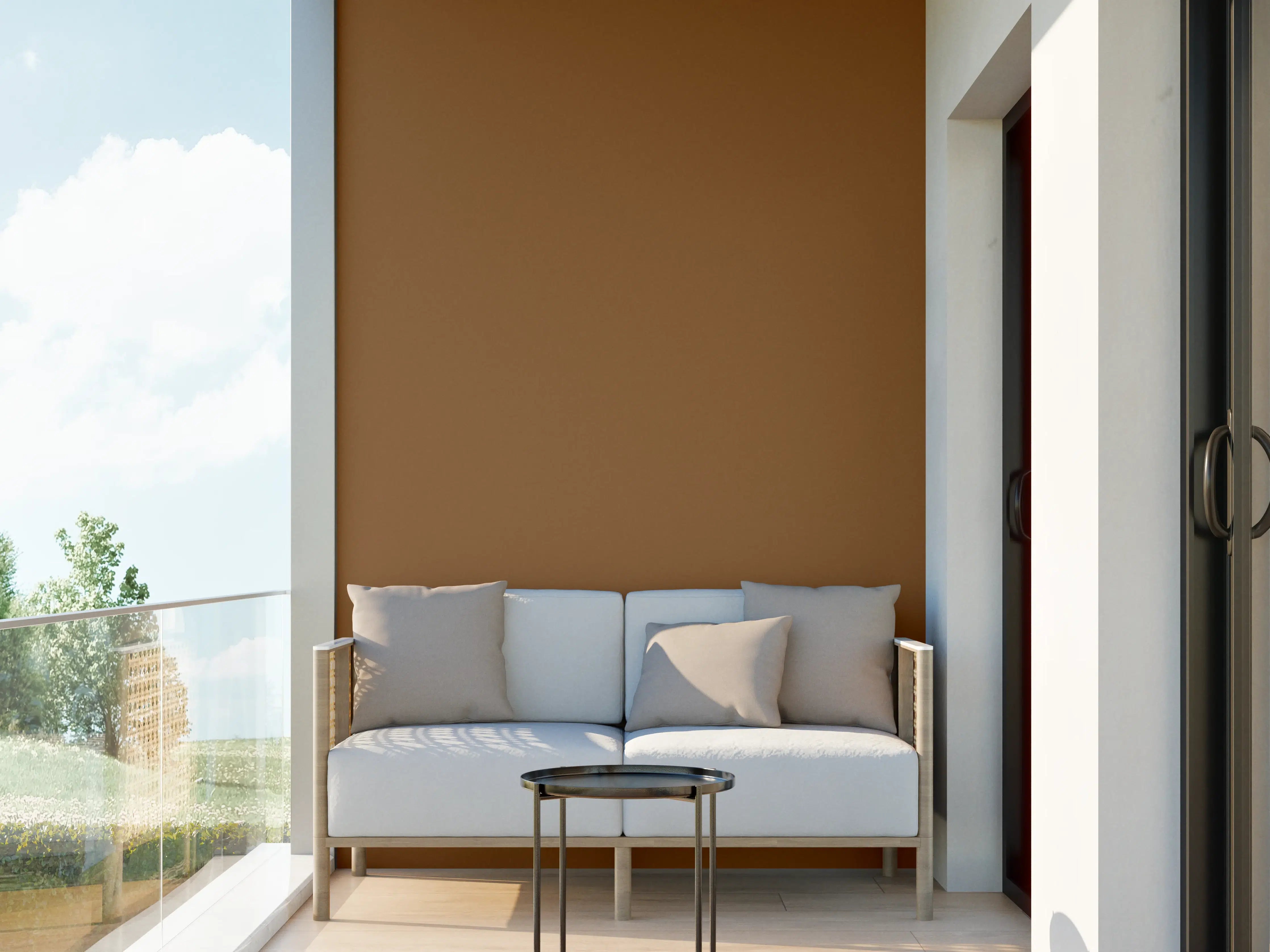 Wandverkleidung außen - RAL 8003 (Lehm-Braun)