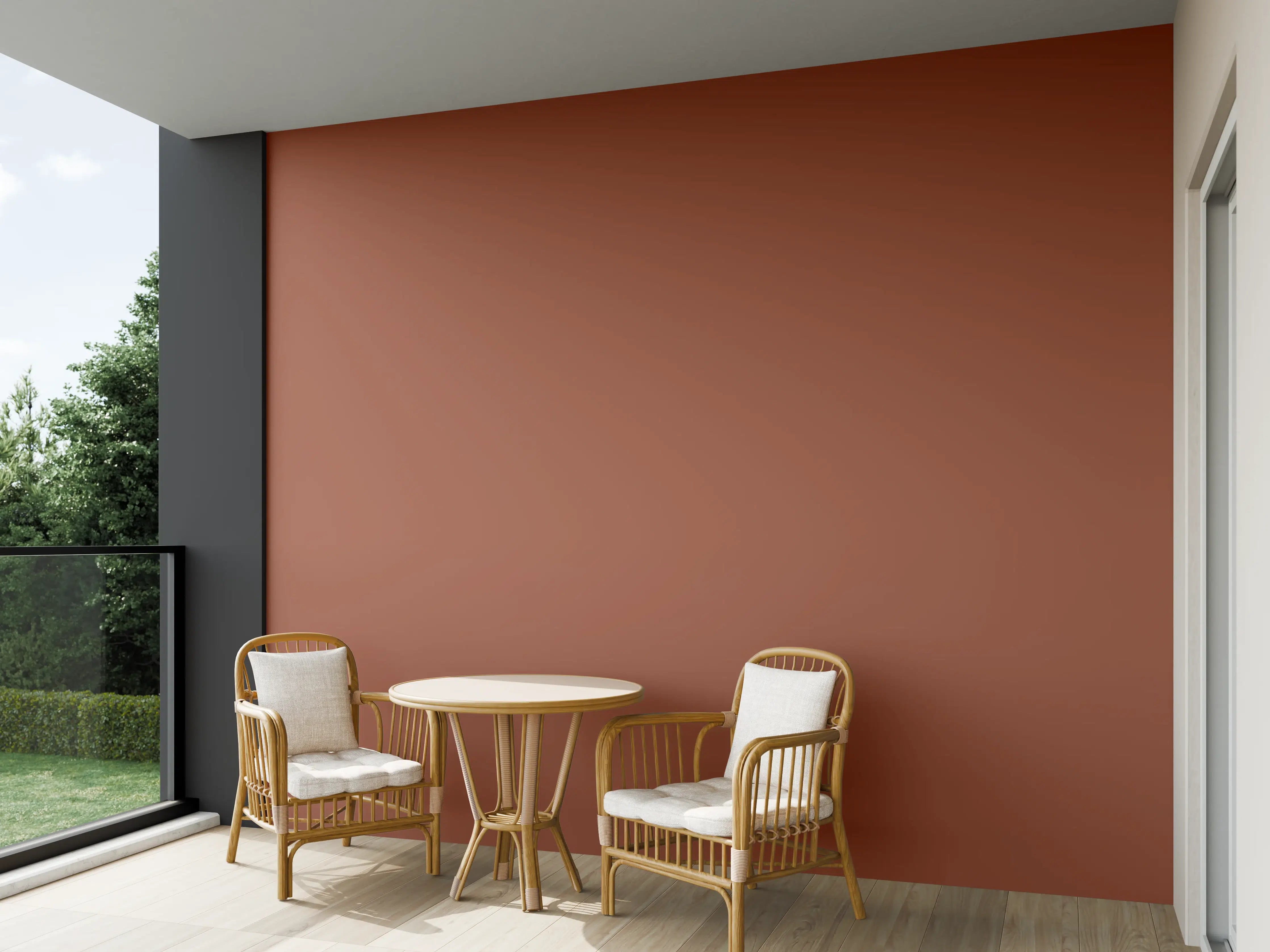 Wandverkleidung außen - RAL 8004 (Kupferbraun)