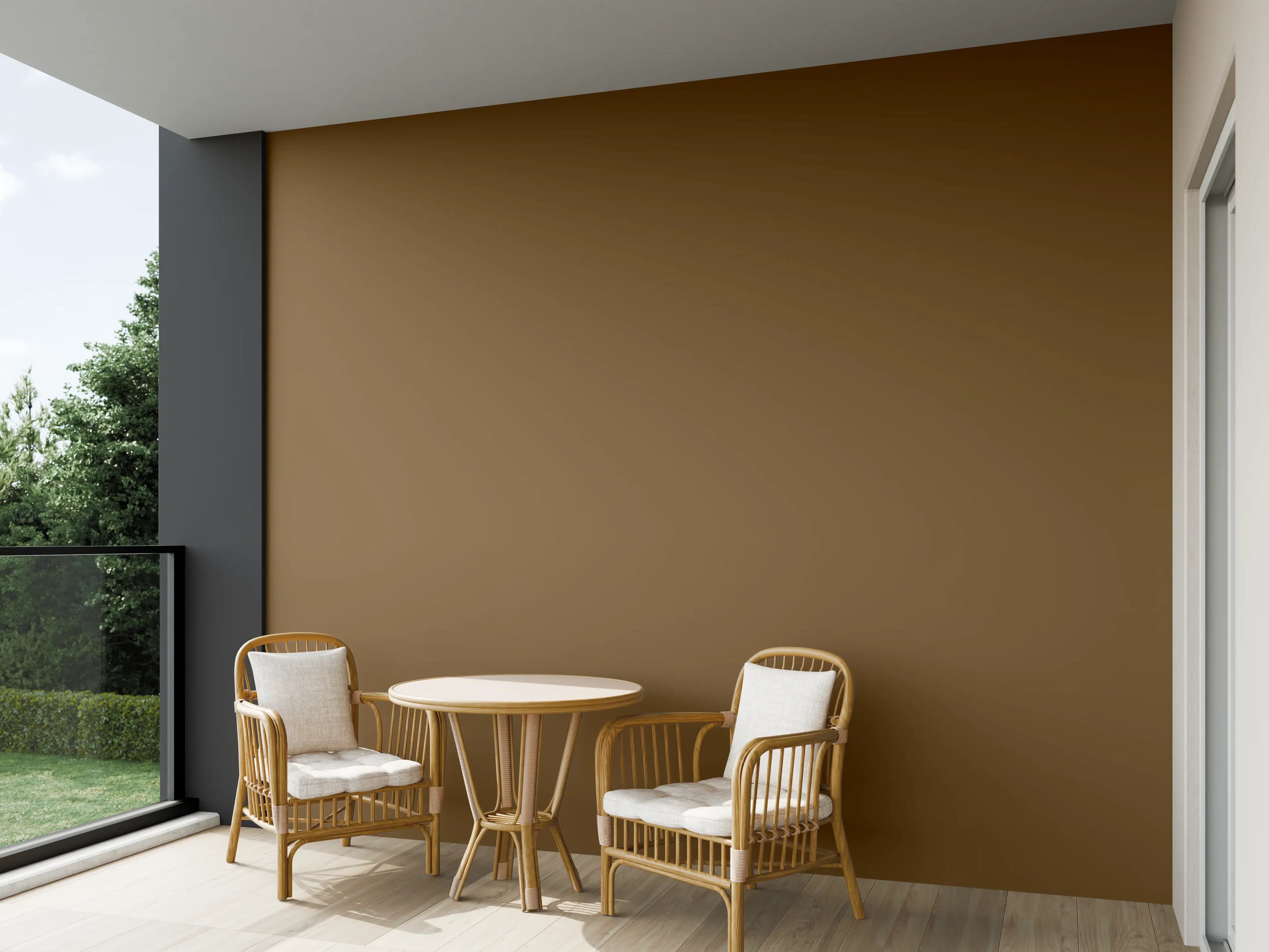 Wandverkleidung außen - RAL 8008 (Olivbraun)