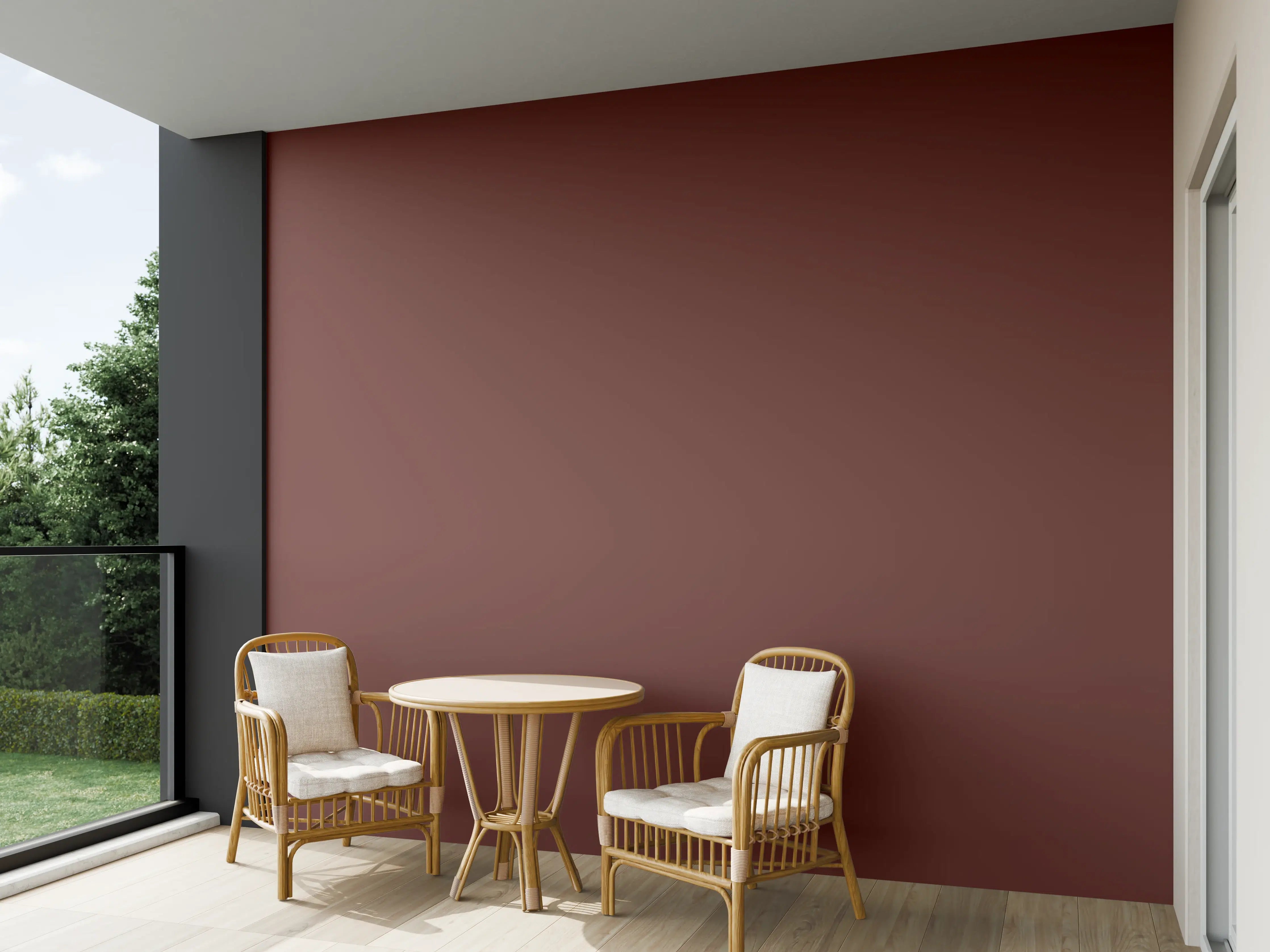 Wandverkleidung außen - RAL 8012 (Rotbraun)