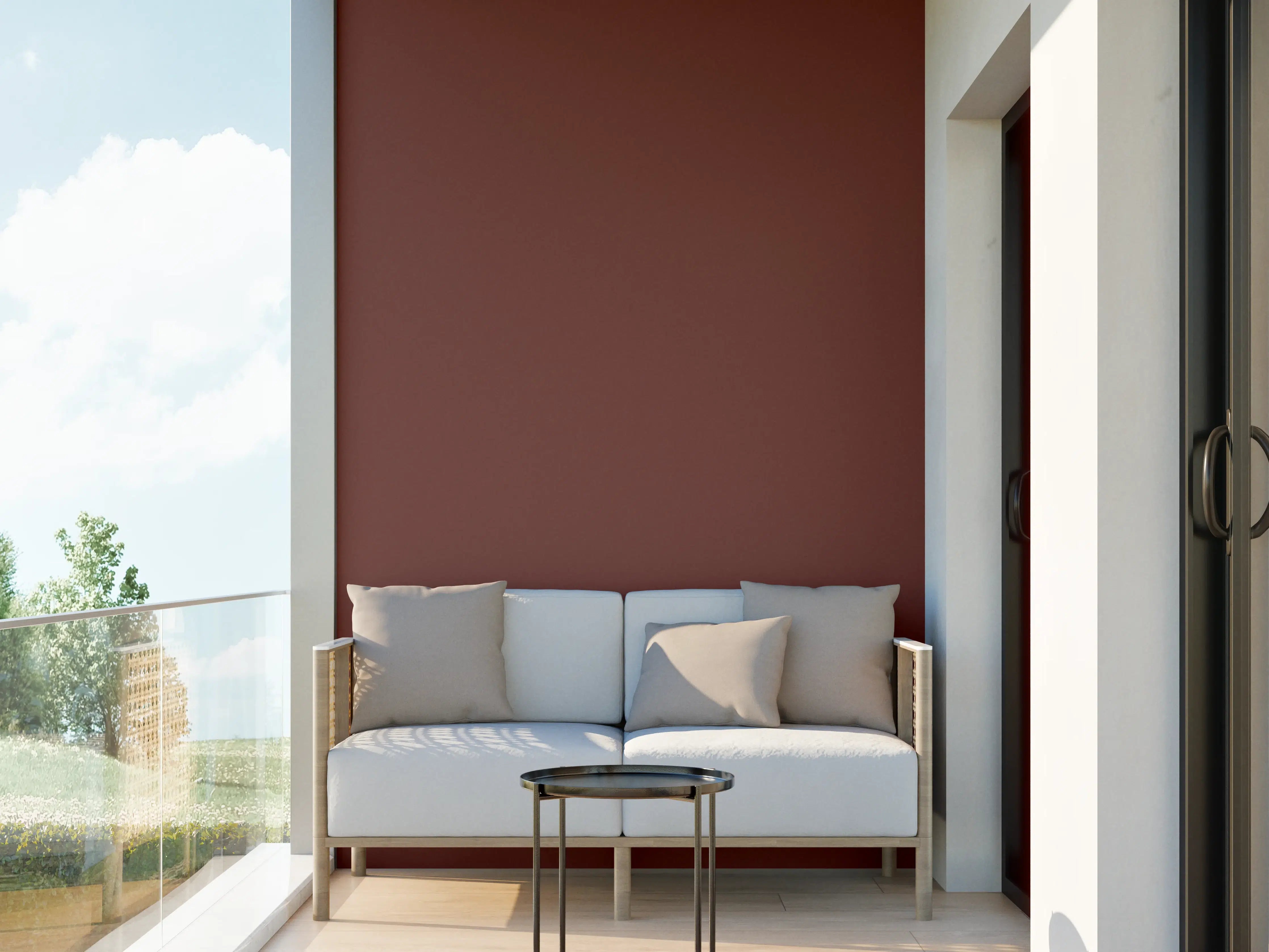 Wandverkleidung außen - RAL 8012 (Rotbraun)