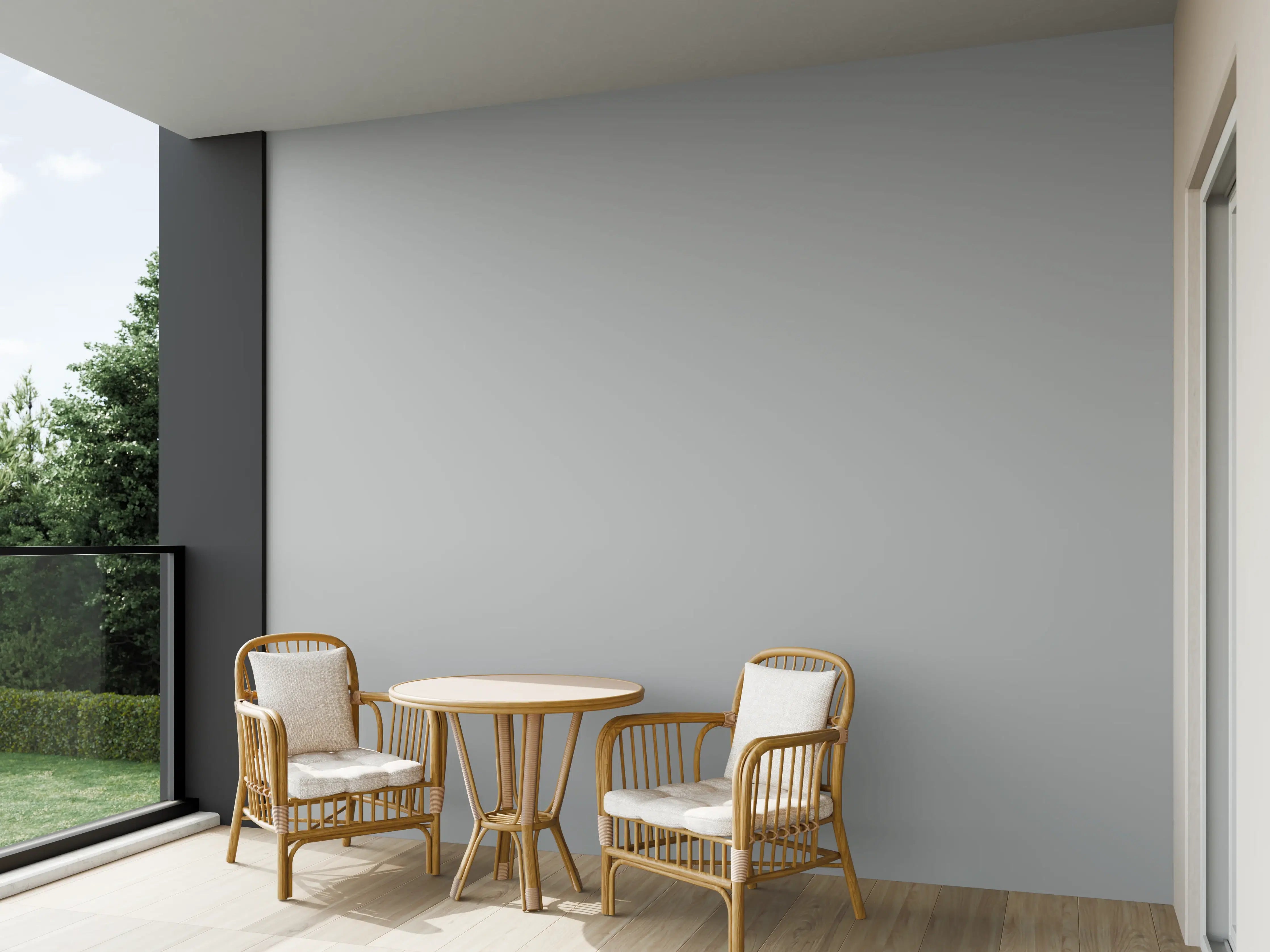 Wandverkleidung außen - RAL 9006 (Weißaluminium)