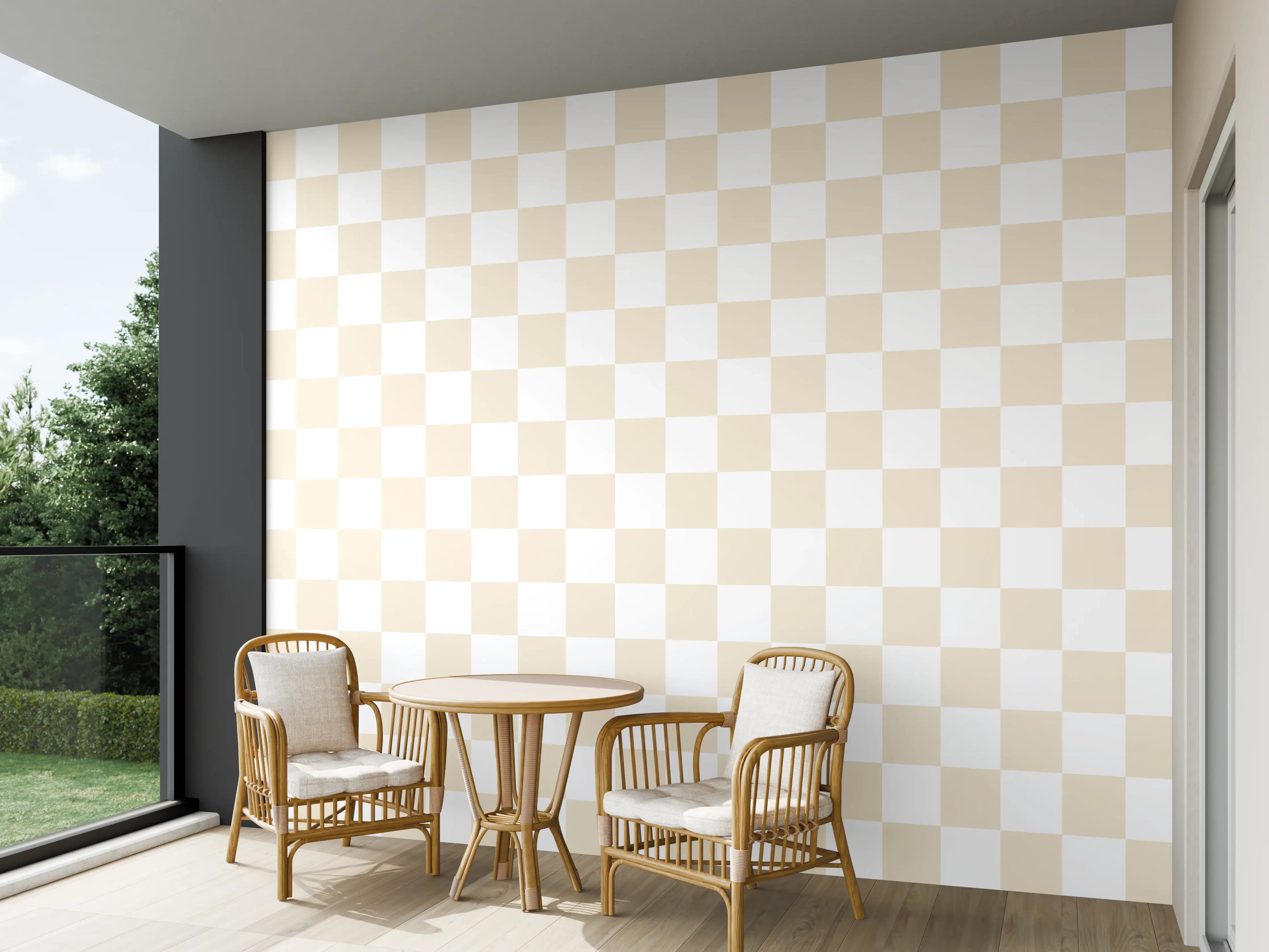Wandverkleidung außen - Retro-Design Fliese