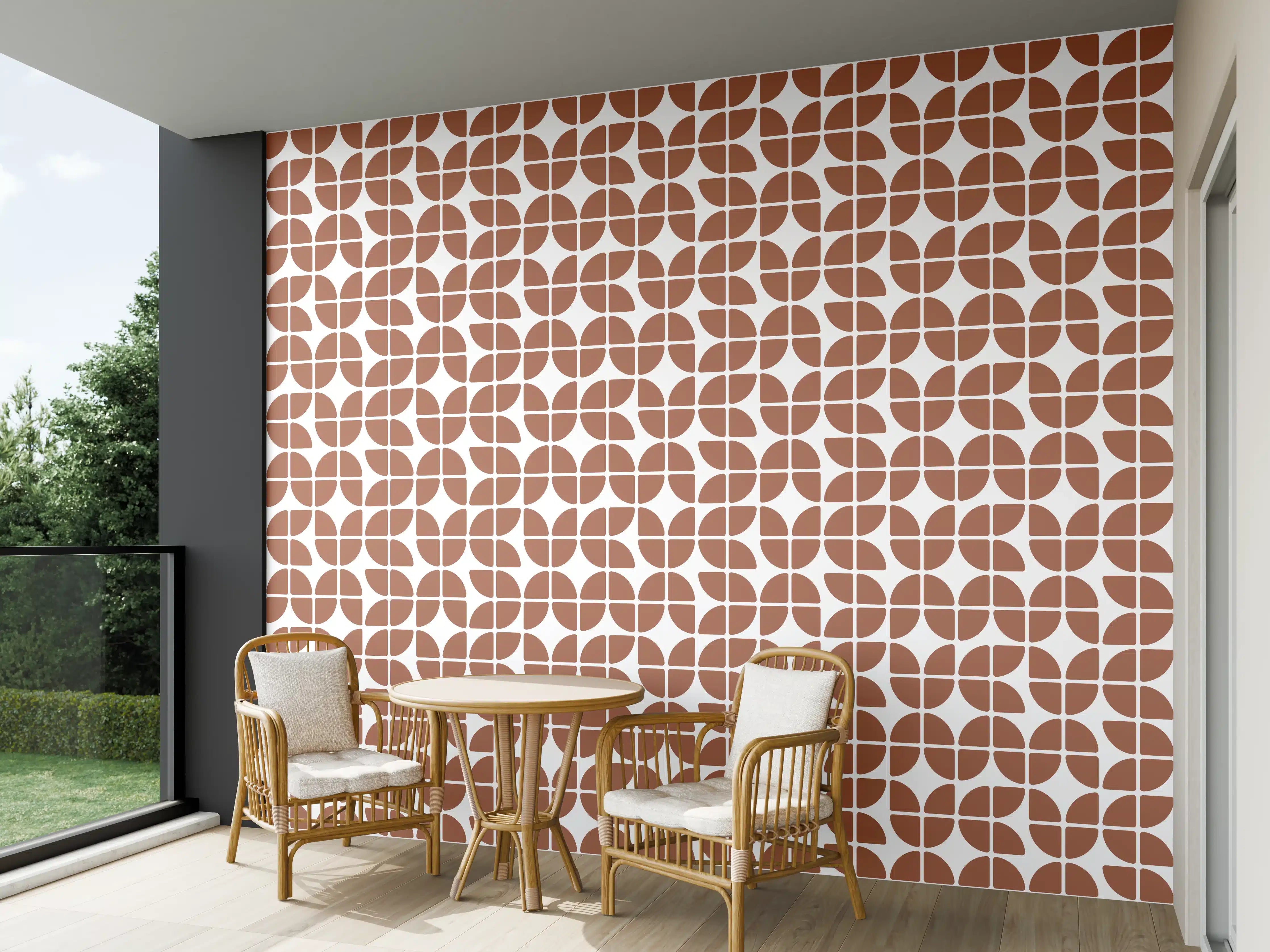 Wandverkleidung außen - Retro-Graffiti-Design