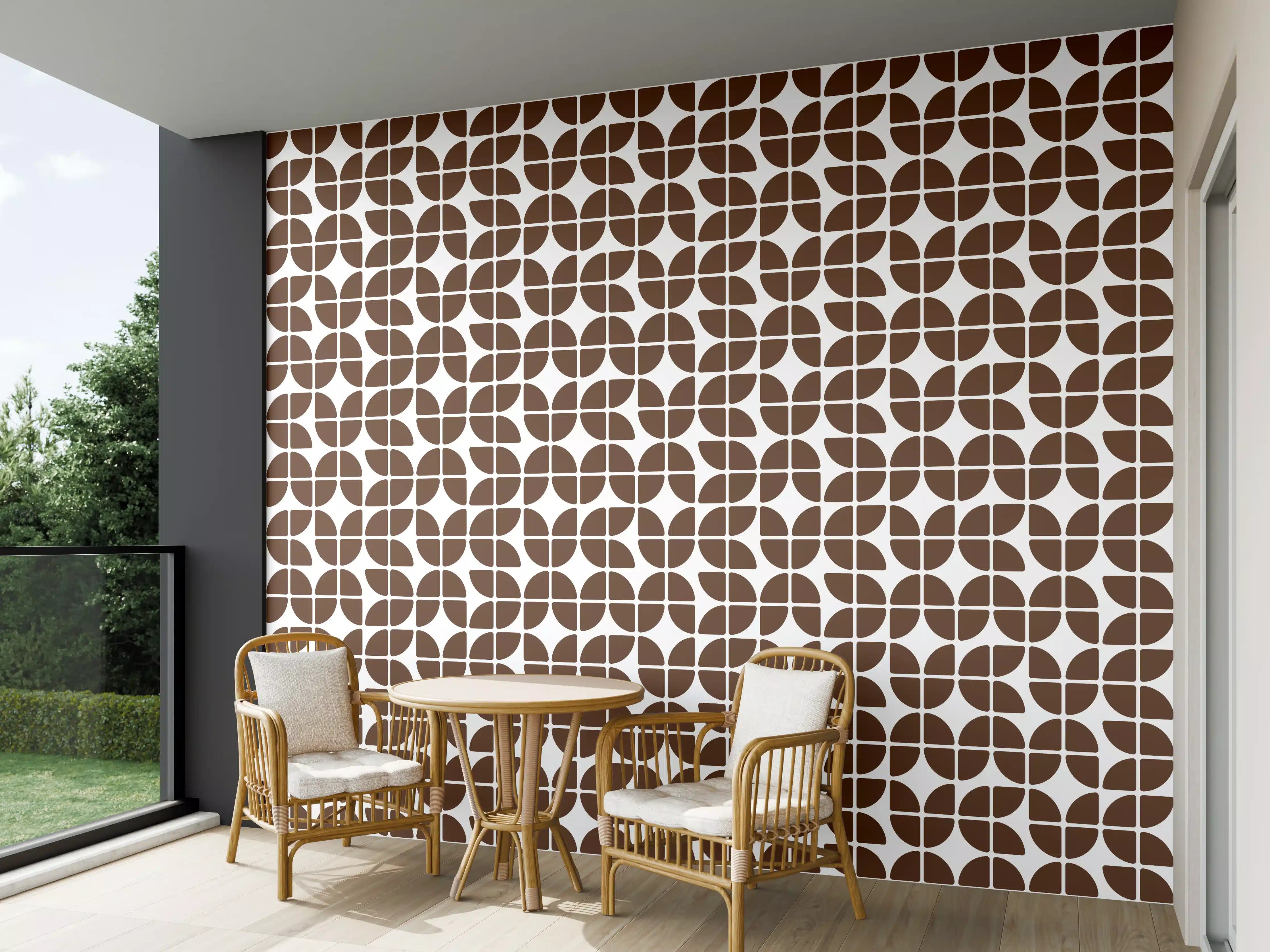 Wandverkleidung außen - Retro-Grazia-Caffè-Muster