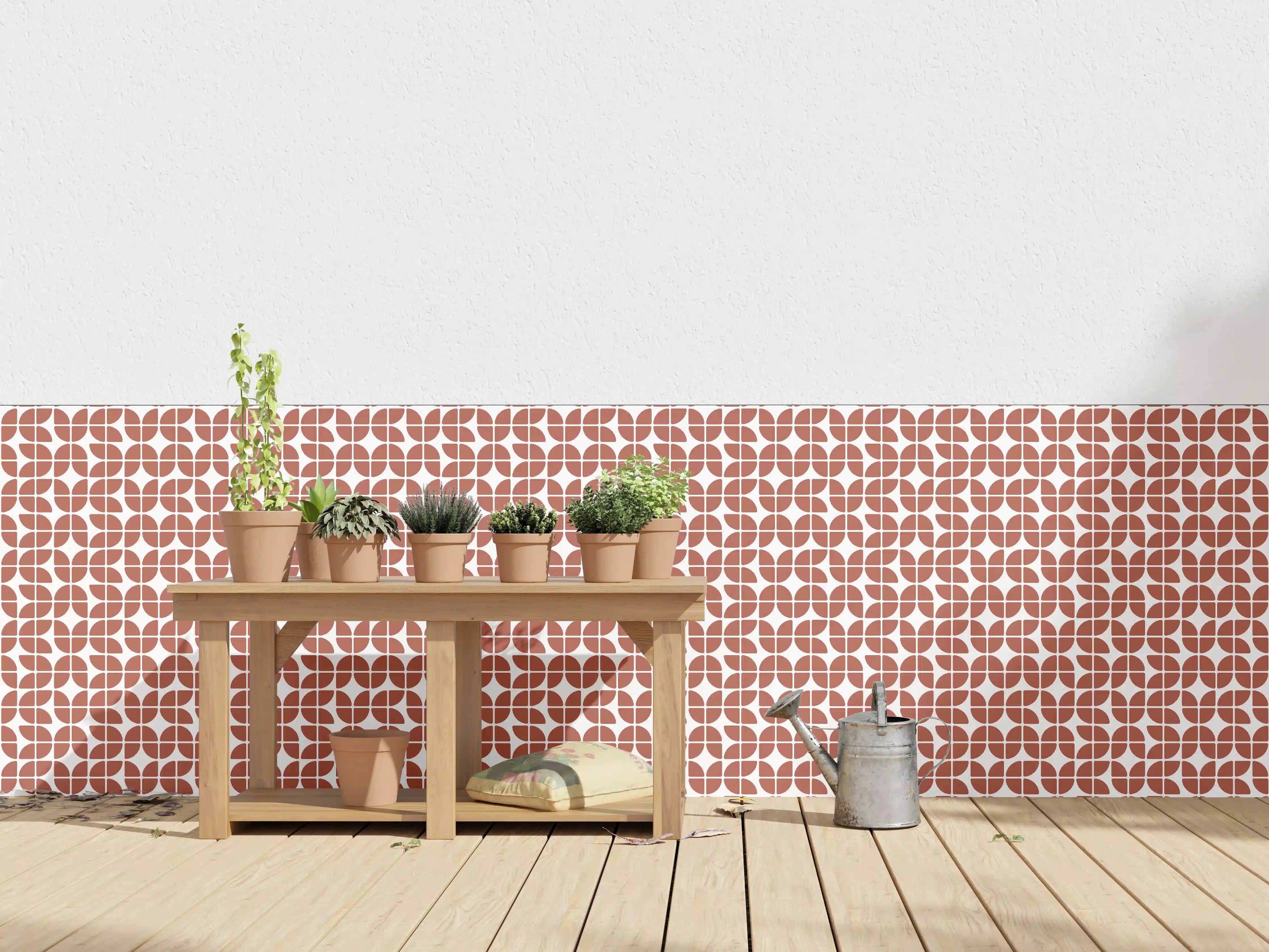 Wandverkleidung außen - Retro-Rust-Design