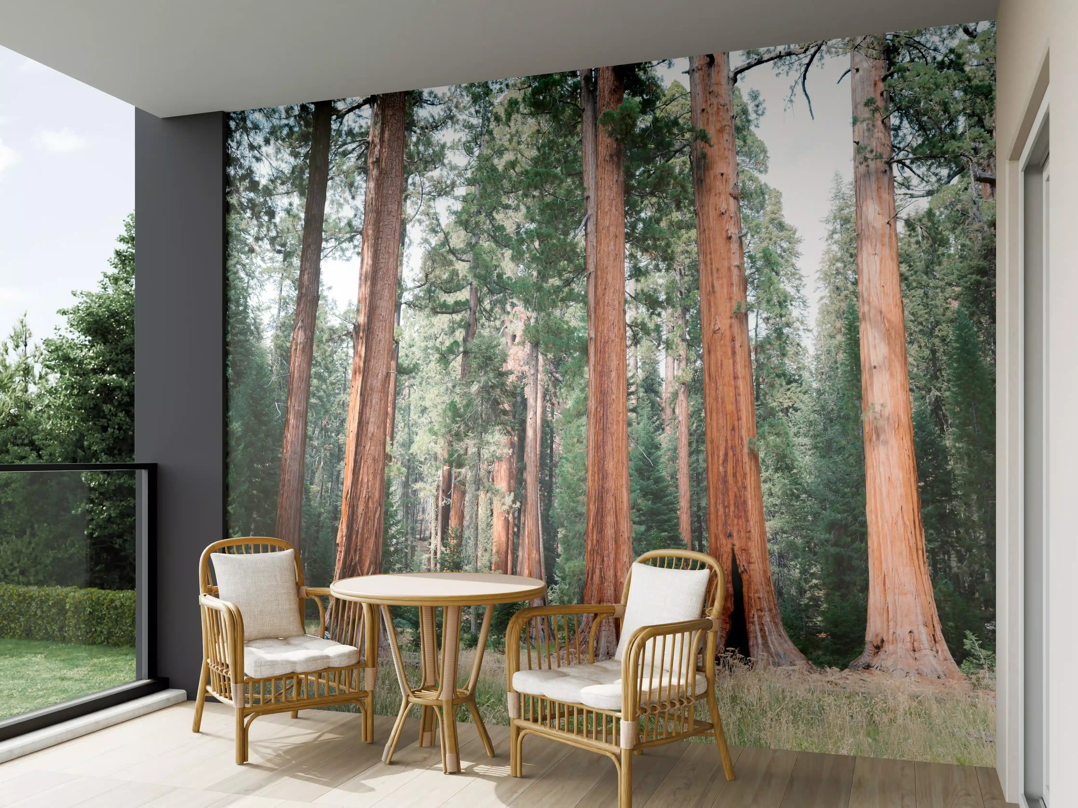 Wandverkleidung außen - Riesenmammutbäume im Sequoia-Nationalpark