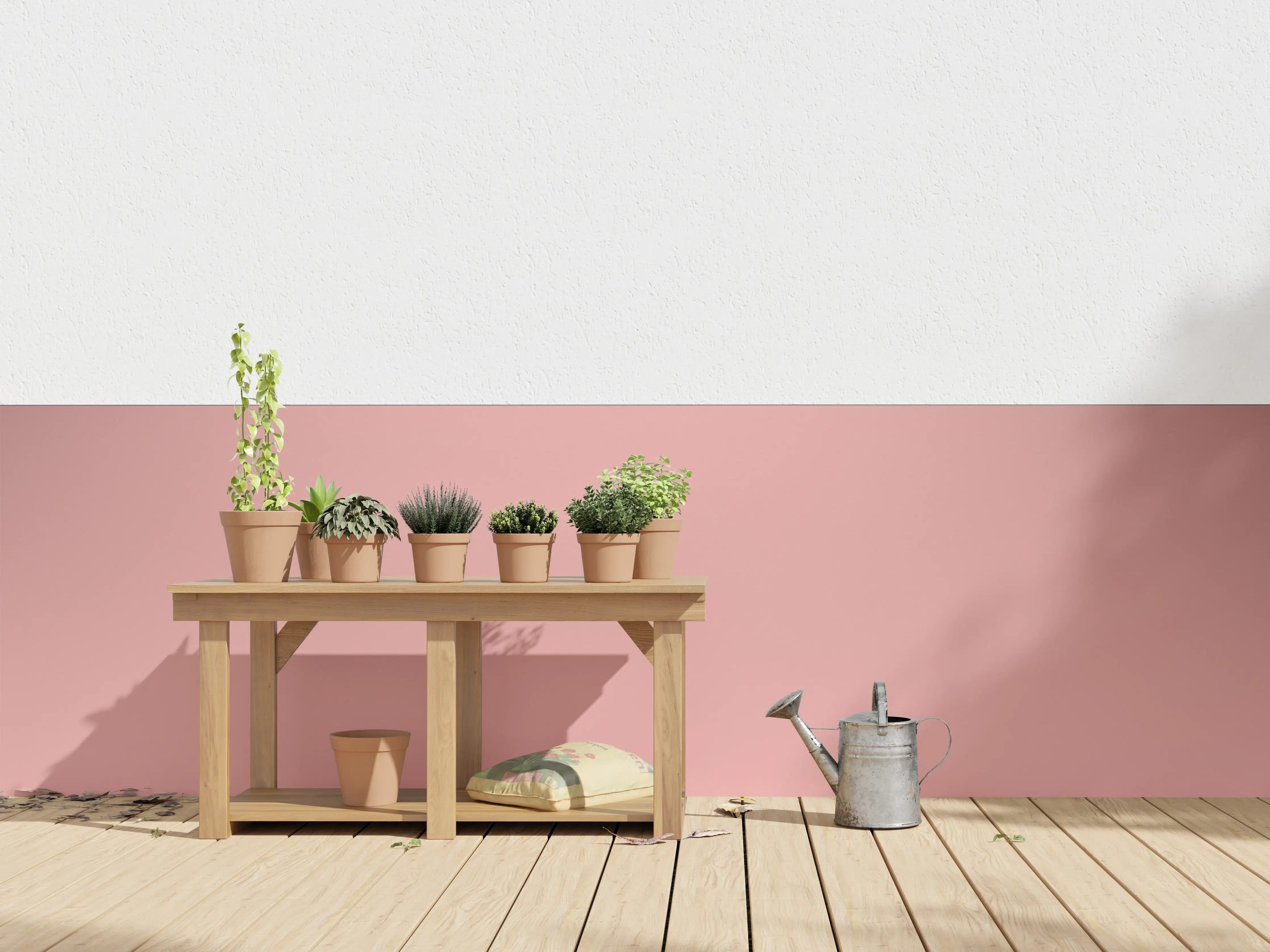 Wandverkleidung außen - Rosa Oberfläche - Papiertextur