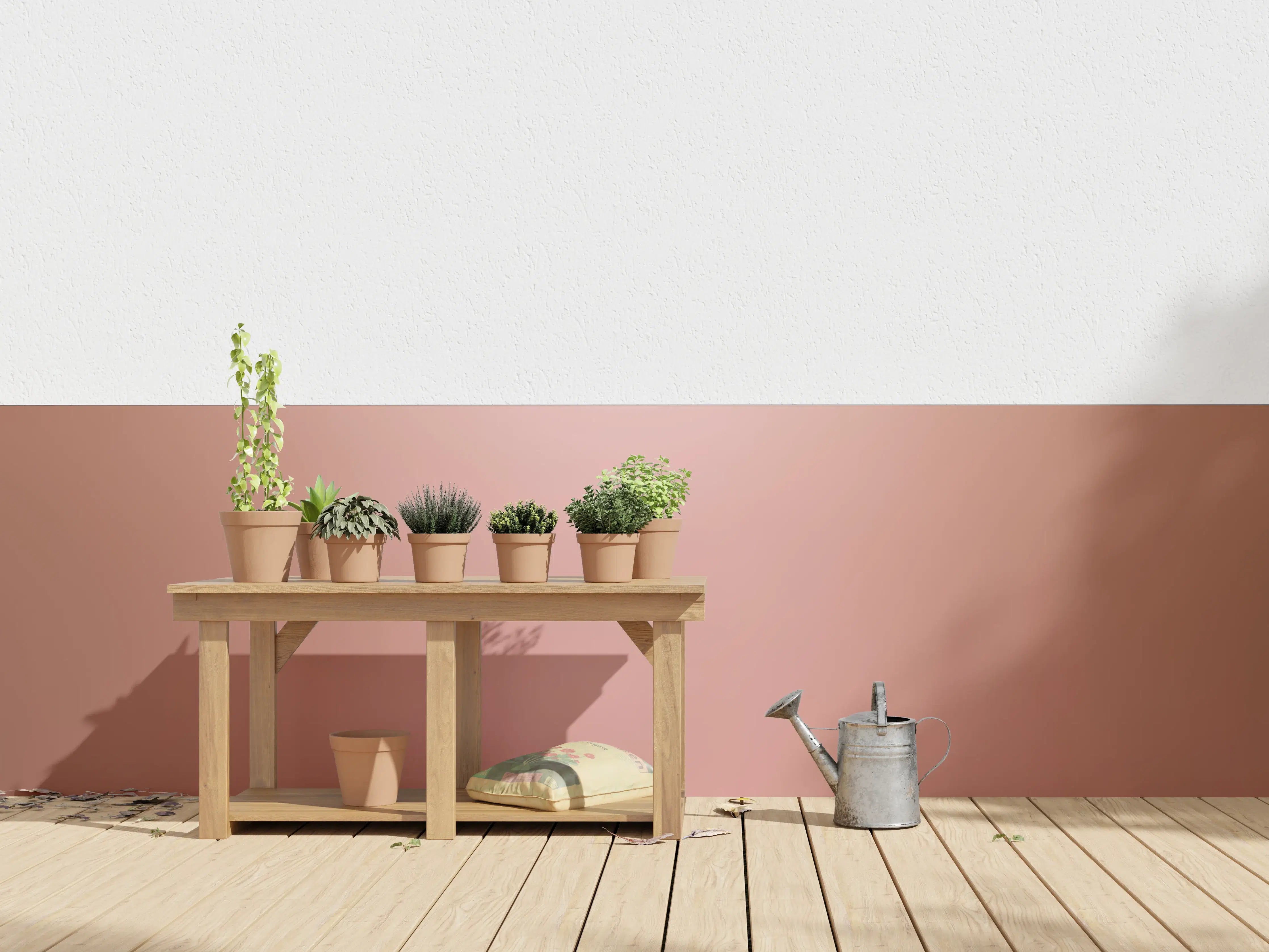 Wandverkleidung außen - Rosegold Farbverlauf Hintergrund