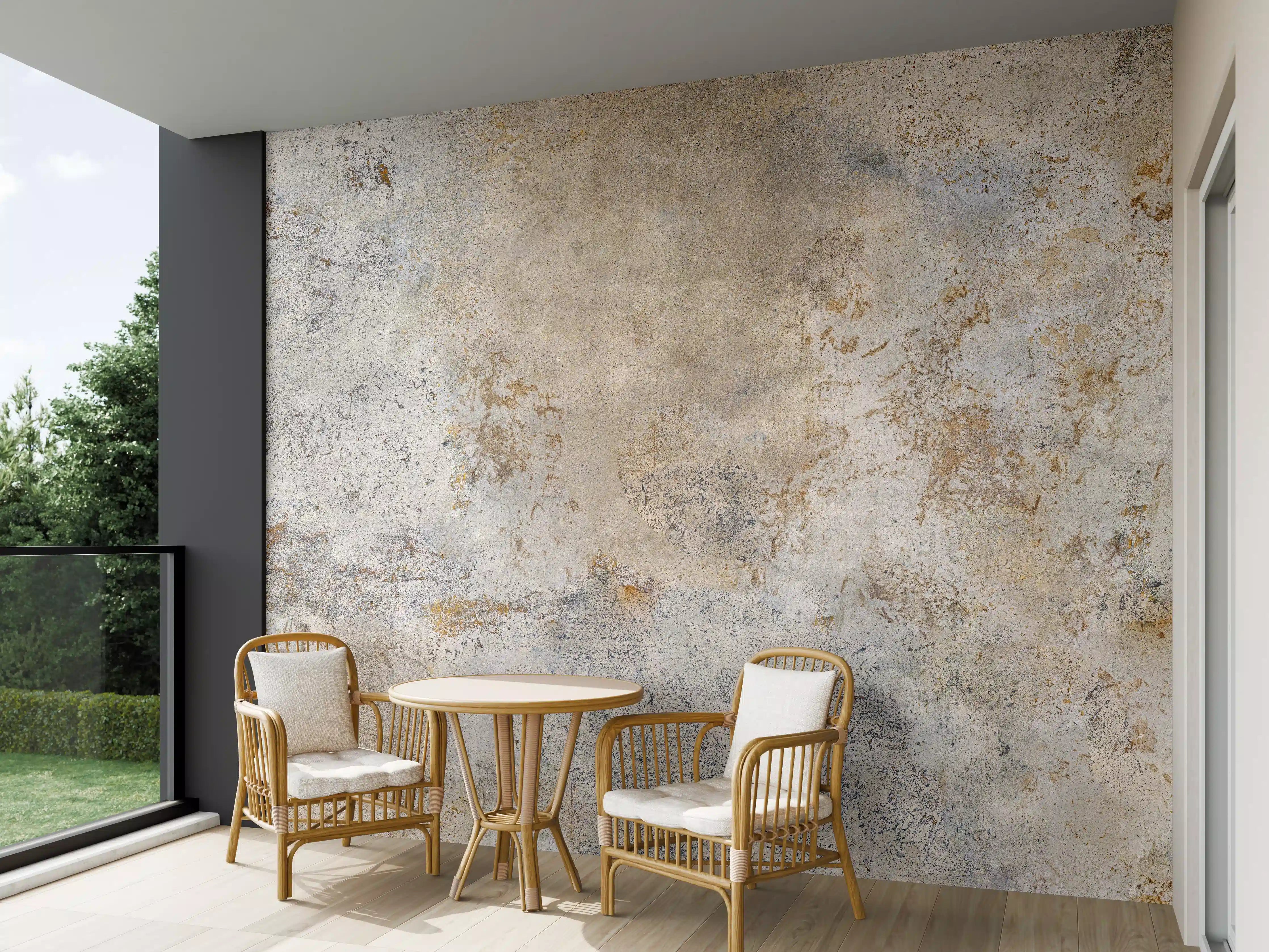 Wandverkleidung außen - Rustikale Betonwand mit gealteter Oberfläche