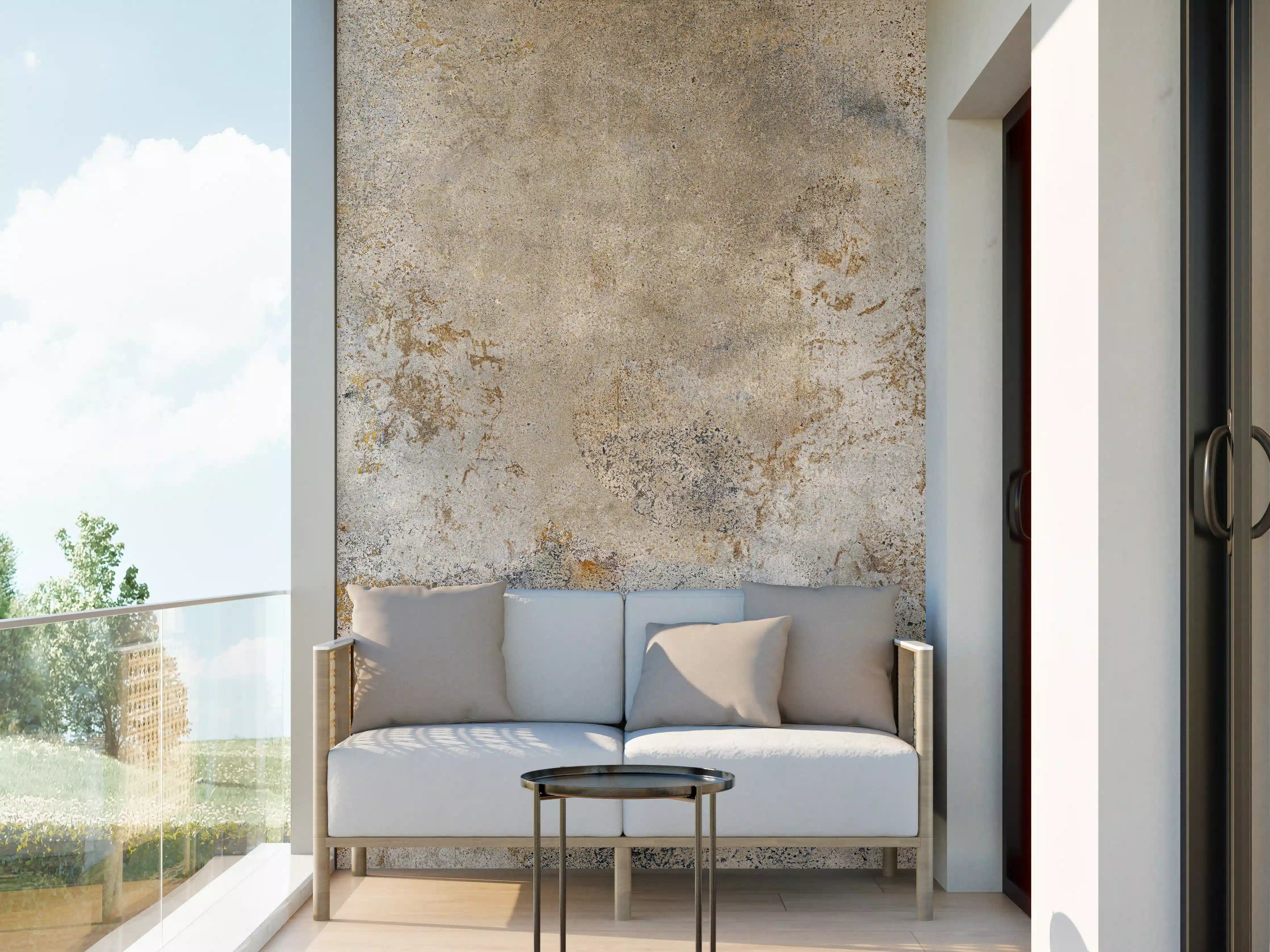 Wandverkleidung außen - Rustikale Betonwand mit gealteter Oberfläche