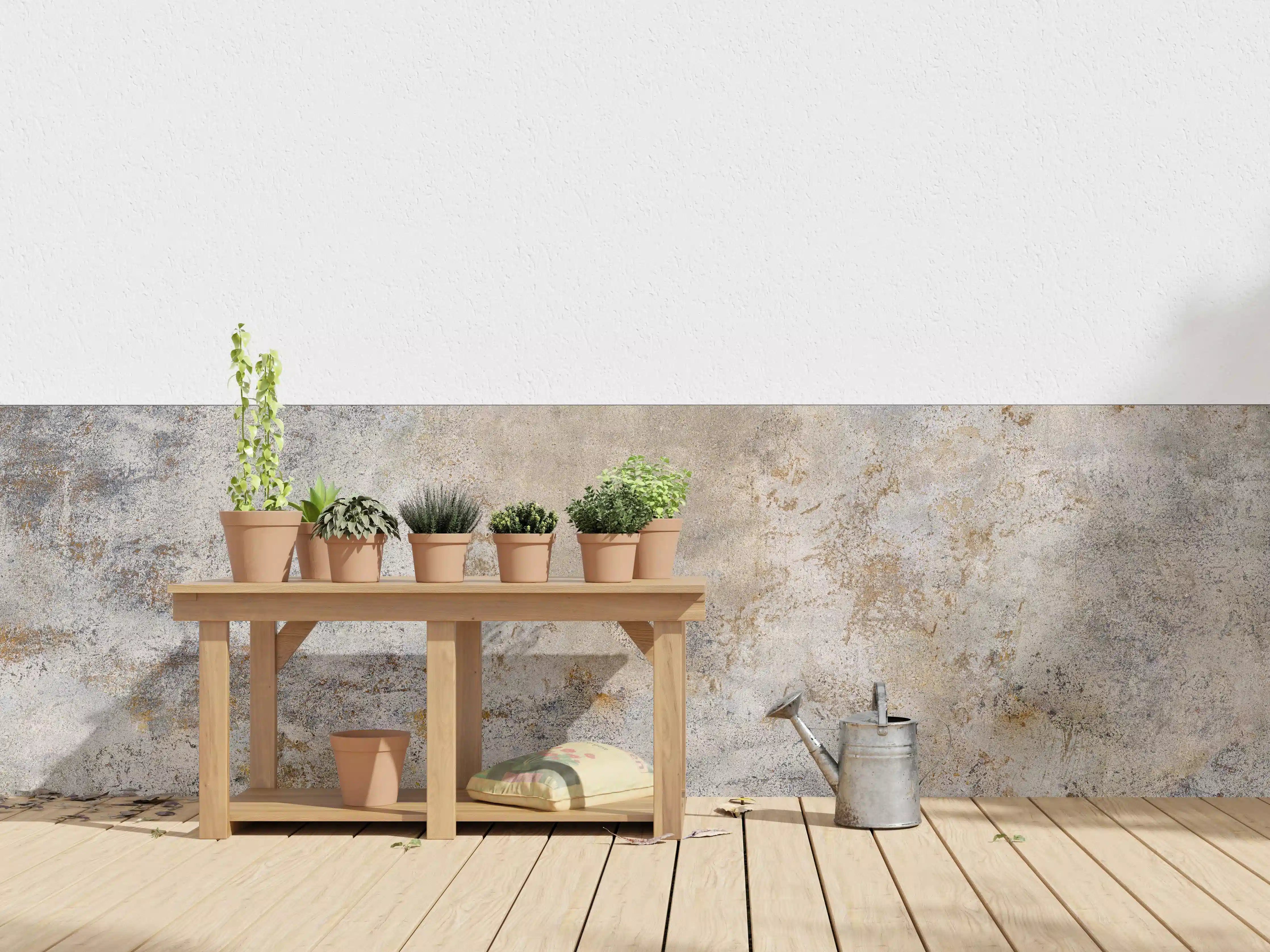 Wandverkleidung außen - Rustikale Betonwand mit gealteter Oberfläche