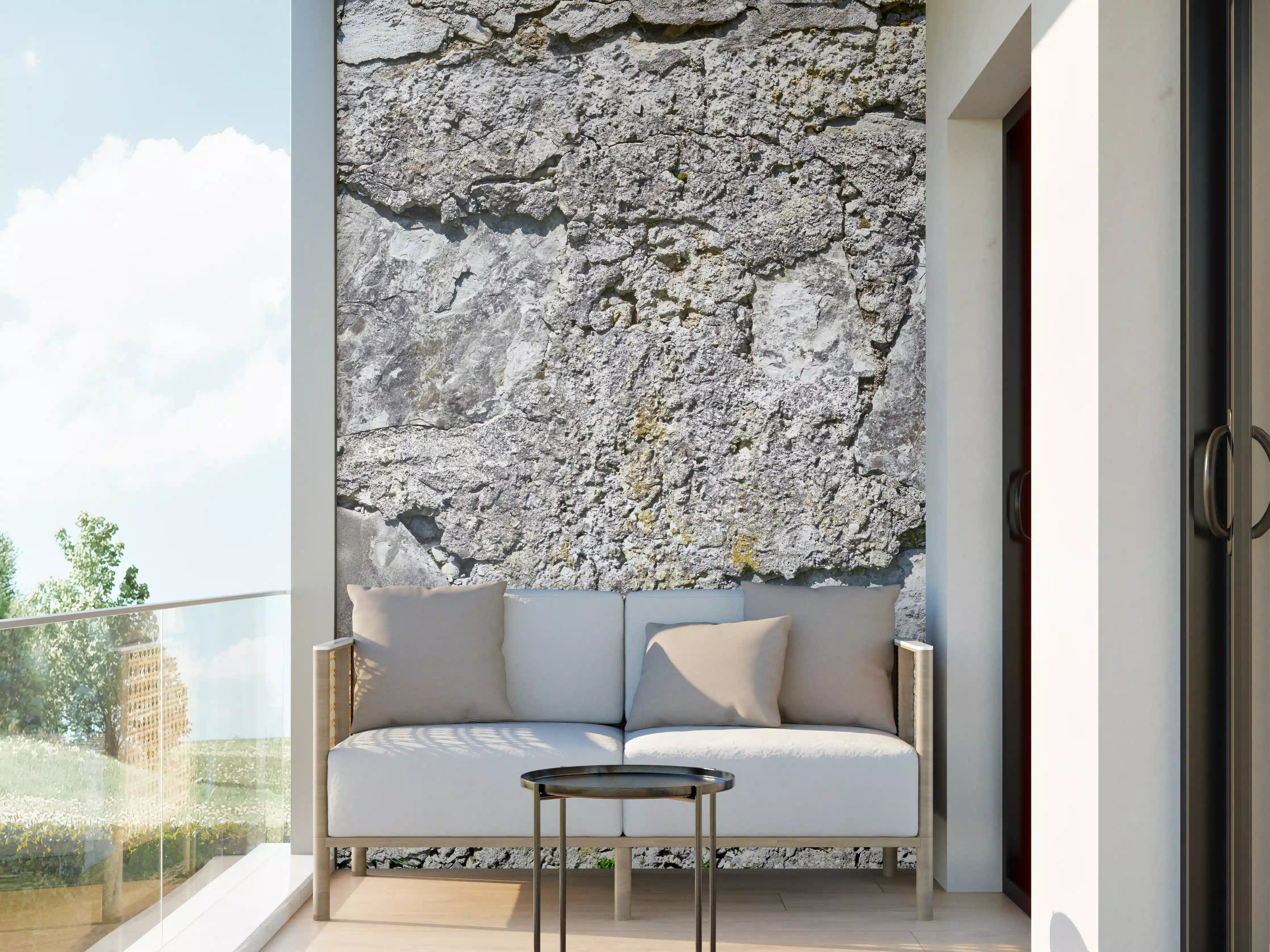Wandverkleidung außen - Rustikale Schiefermauer