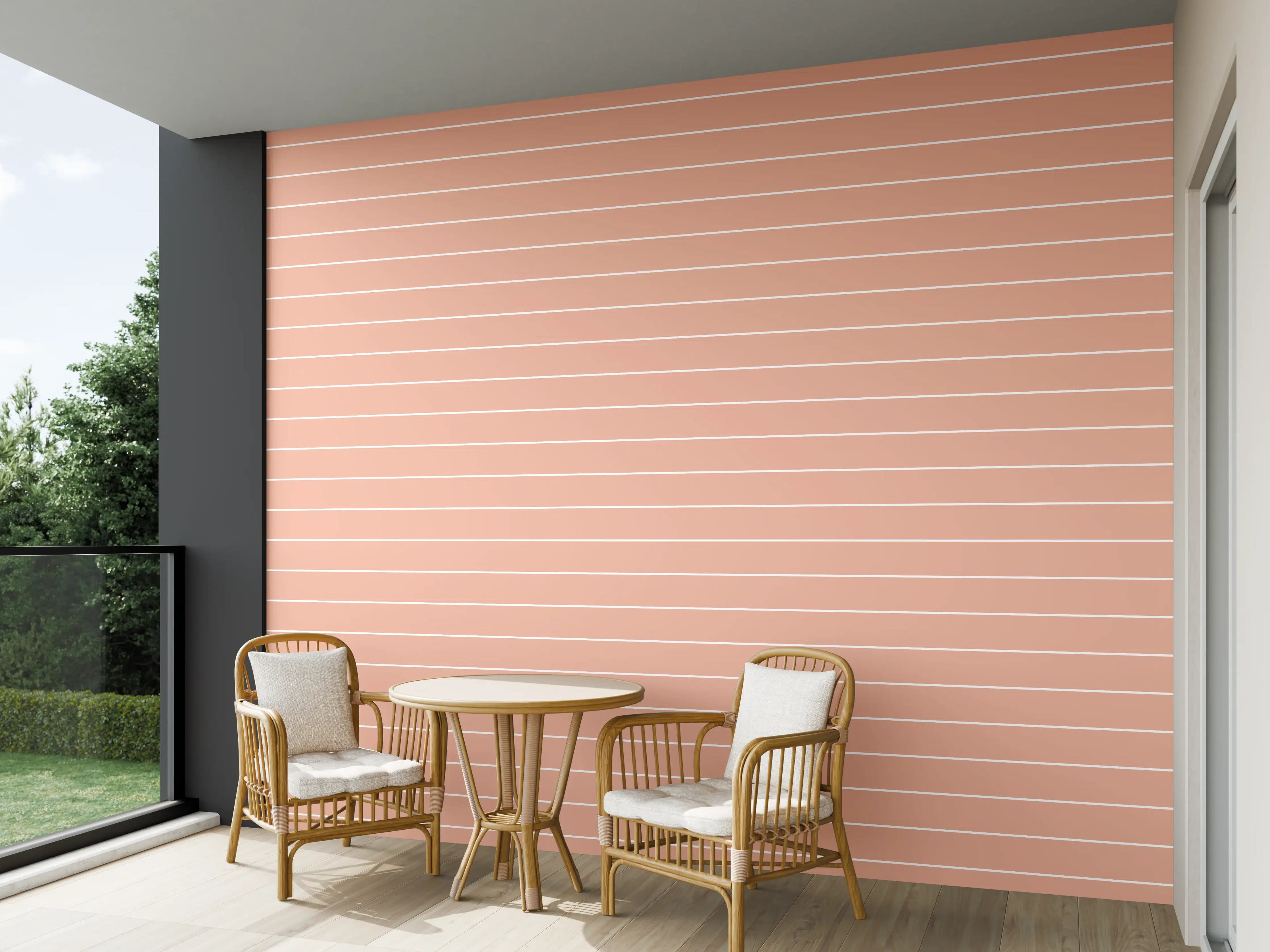 Wandverkleidung außen - Salmone-Design mit modernen Akzenten