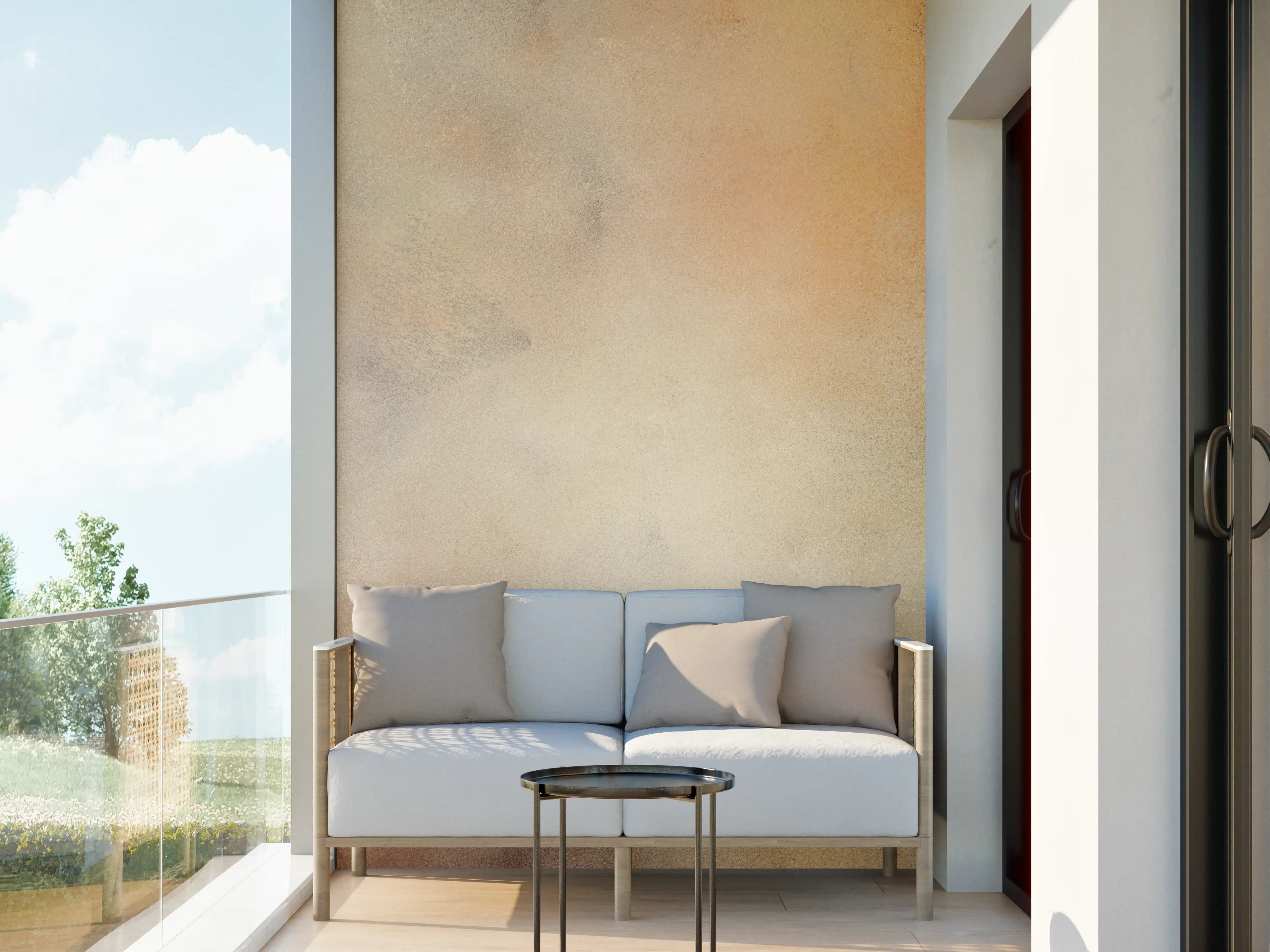 Wandverkleidung außen - Sanfte Pastellfarben im eleganten Aquarell