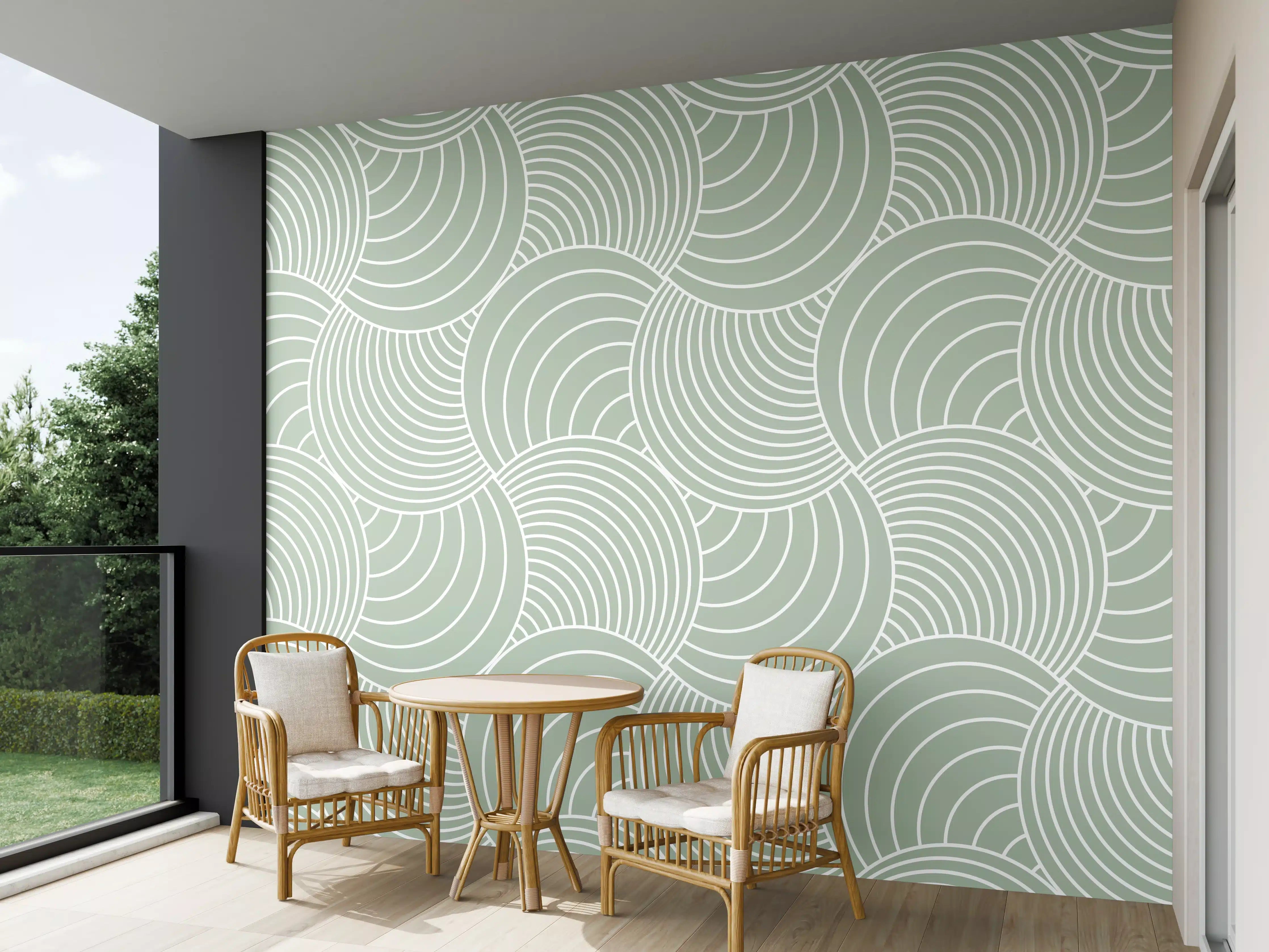 Wandverkleidung außen - Sanfte Wellen in gedeckten Farben