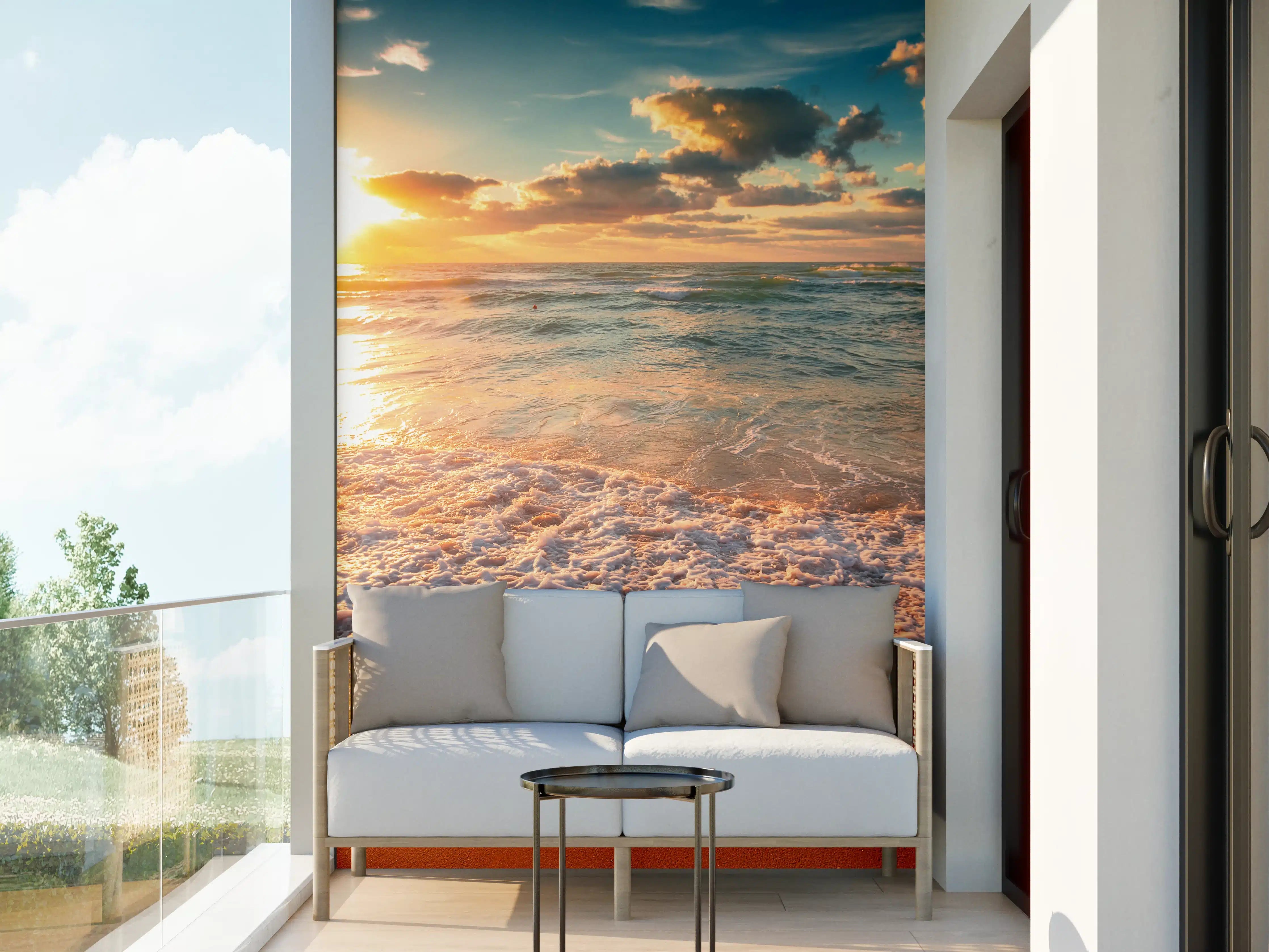 Wandverkleidung außen - Schönes Sonnenlicht am Strand