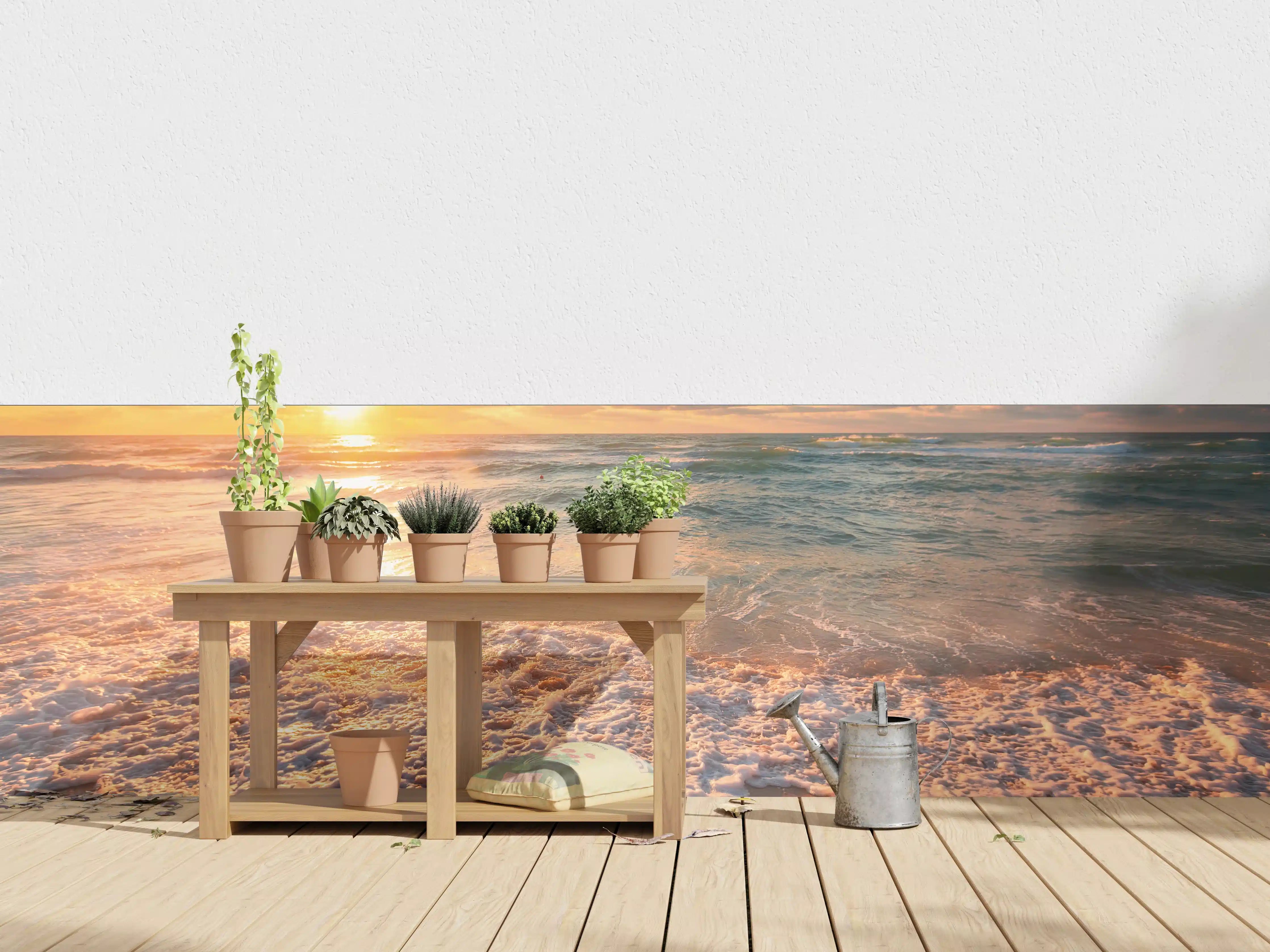 Wandverkleidung außen - Schönes Sonnenlicht am Strand