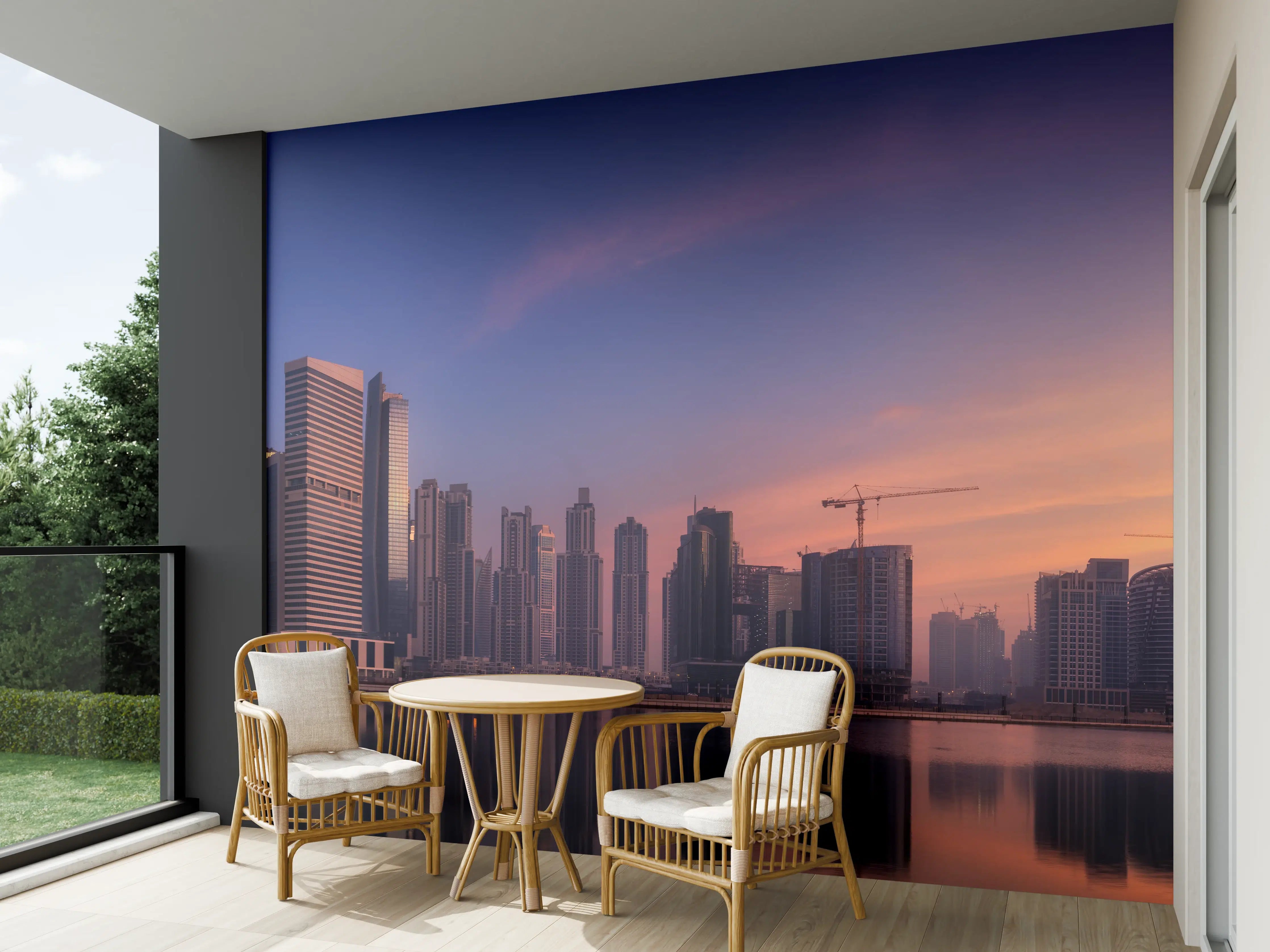 Wandverkleidung außen - Schönes Stadtbild von Dubai