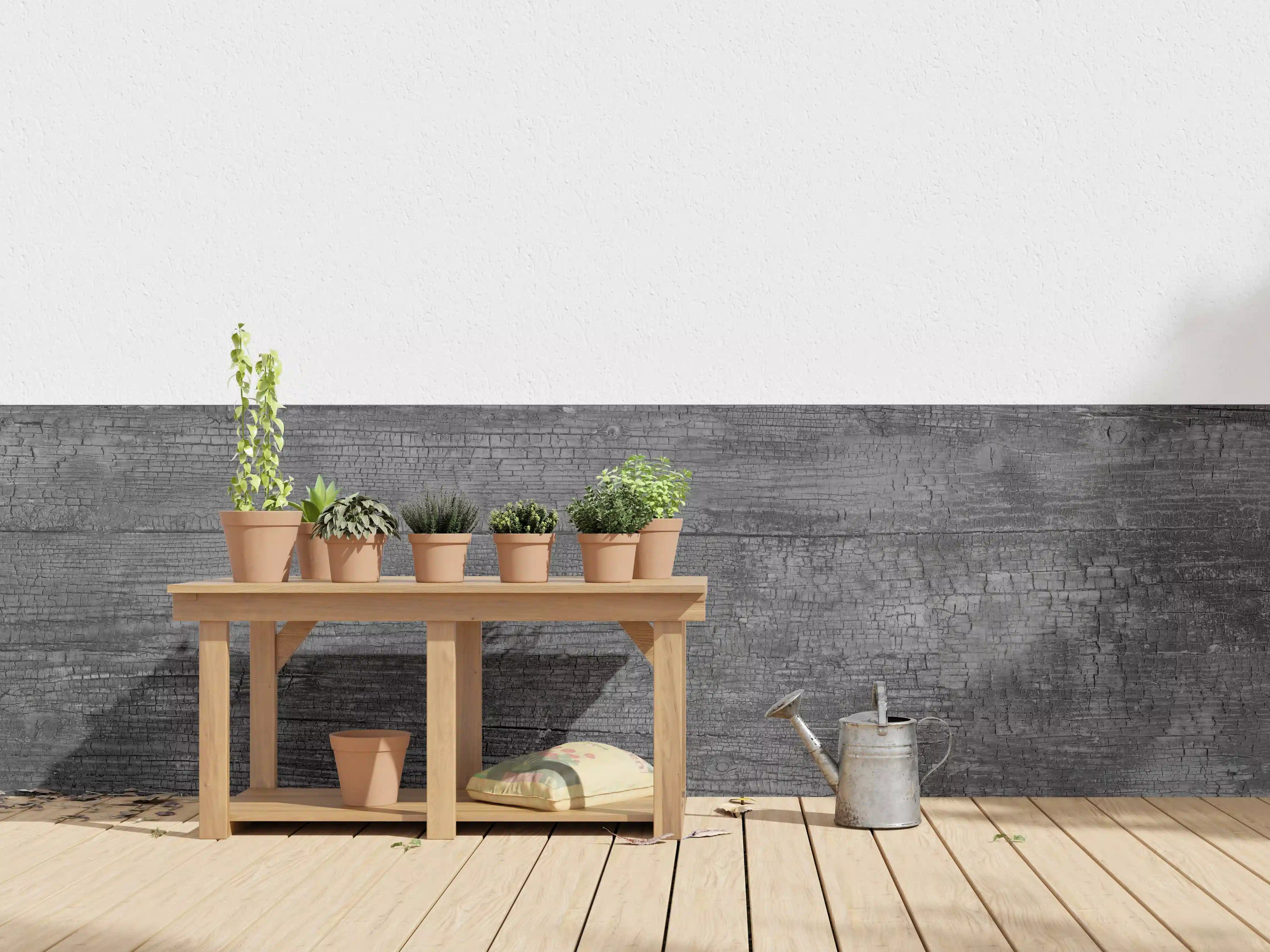 Wandverkleidung außen - Schwarz-Graue Holztextur