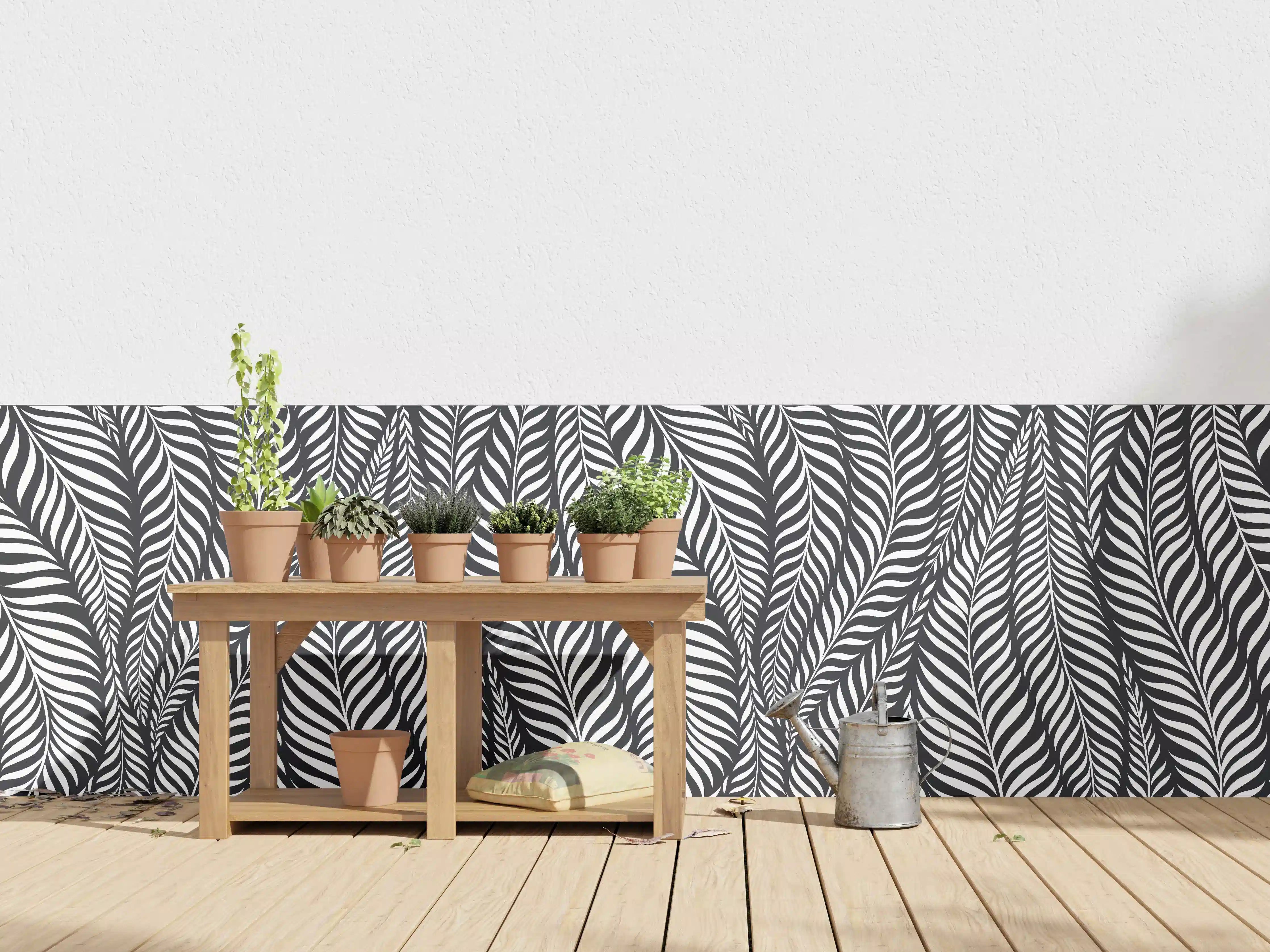 Wandverkleidung außen - Schwarz-Weiß-Optik für eleganten Stil