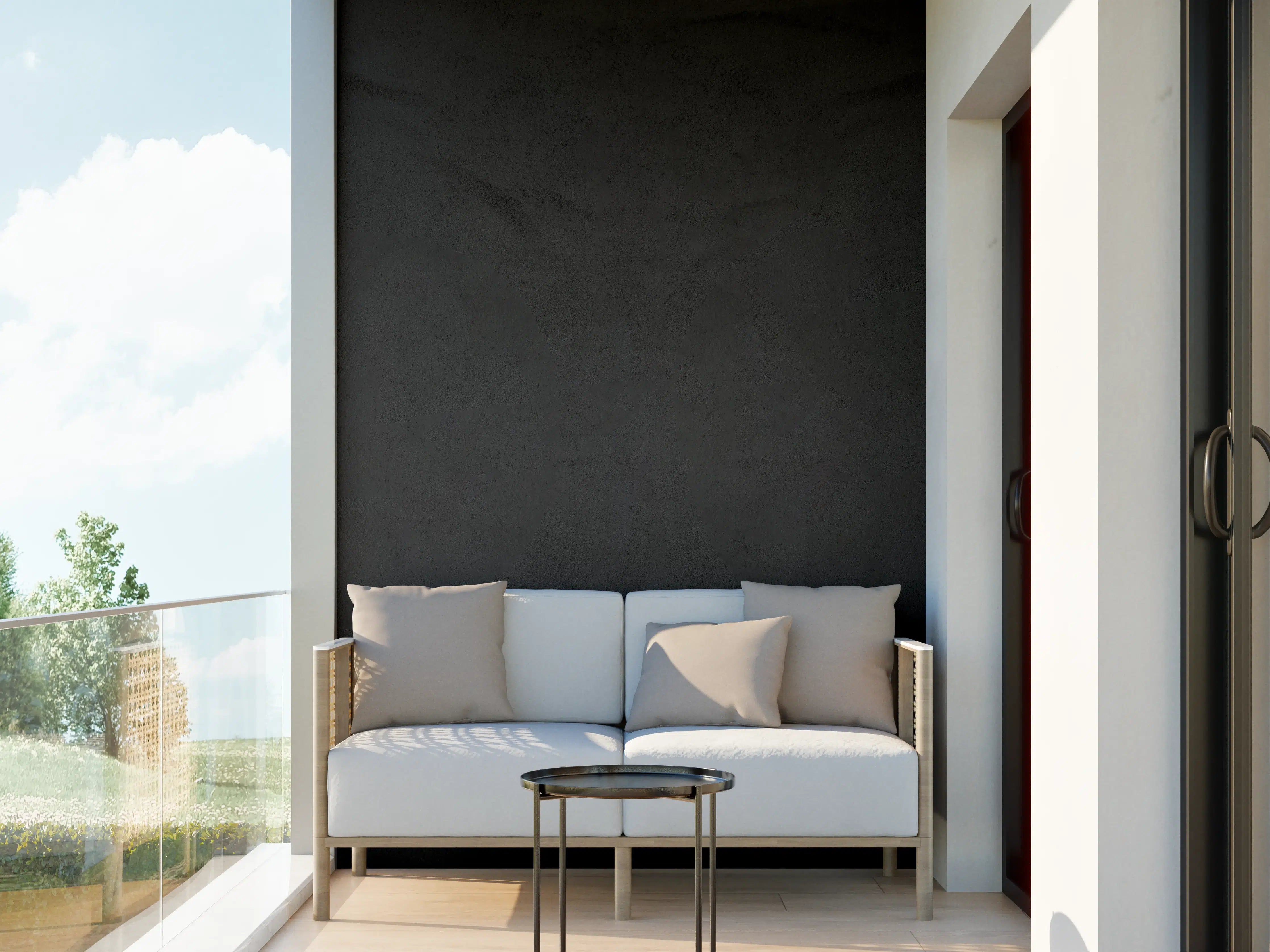 Wandverkleidung außen - Schwarze anthrazit Textur