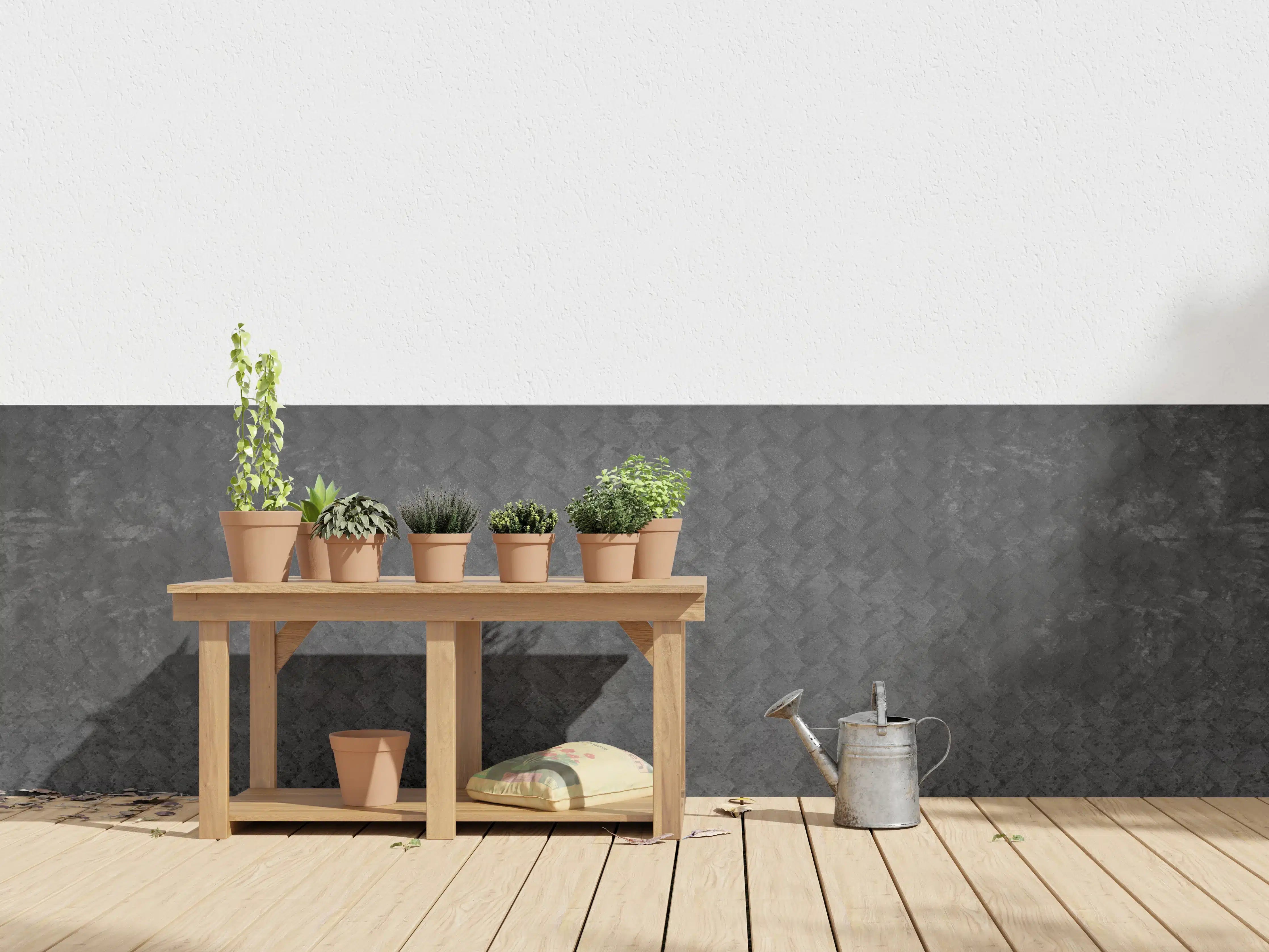 Wandverkleidung außen - Schwarze geometrisches Betonwand
