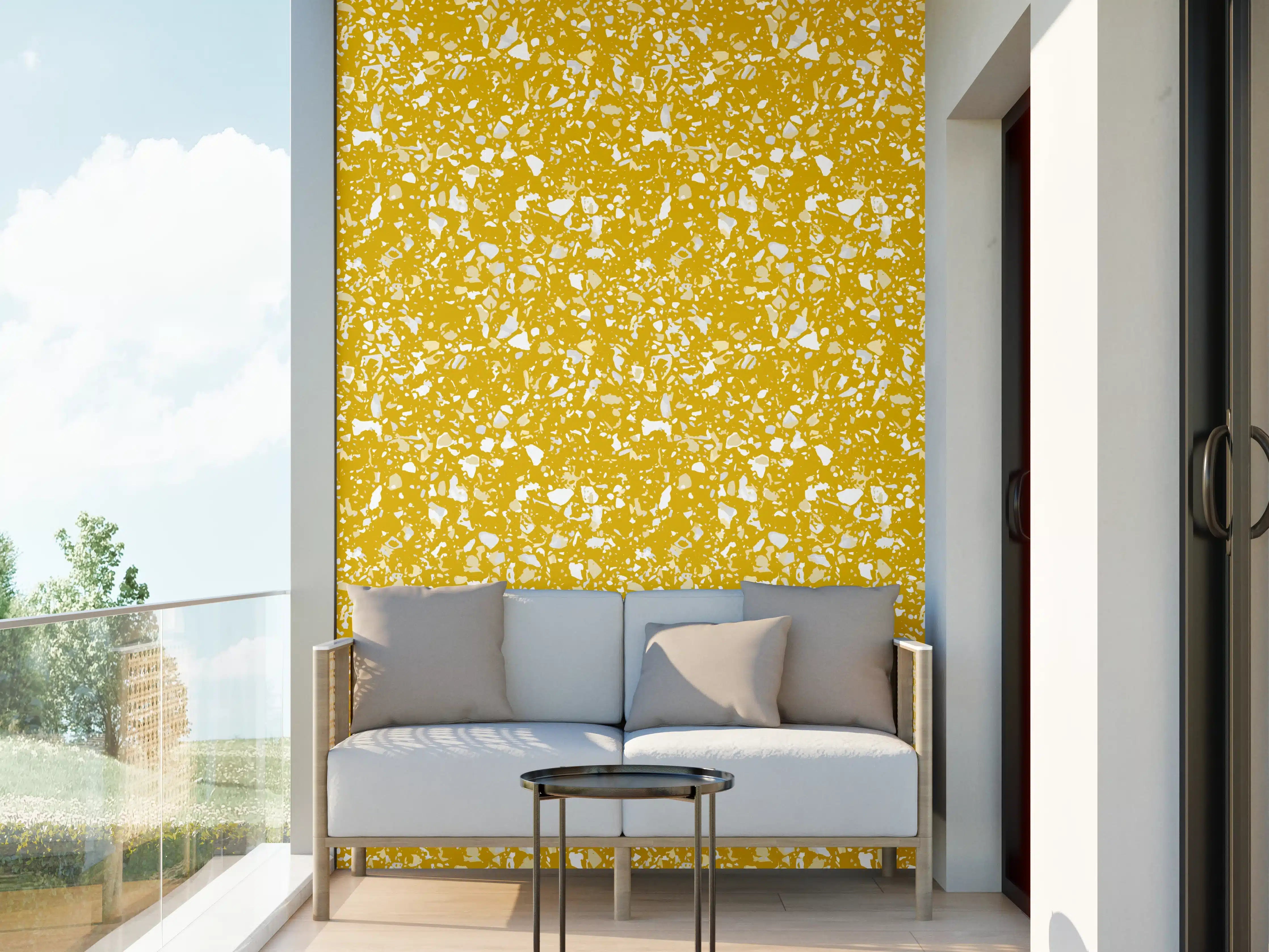 Wandverkleidung außen - Senape-Terrazzo-Design für moderne Räume