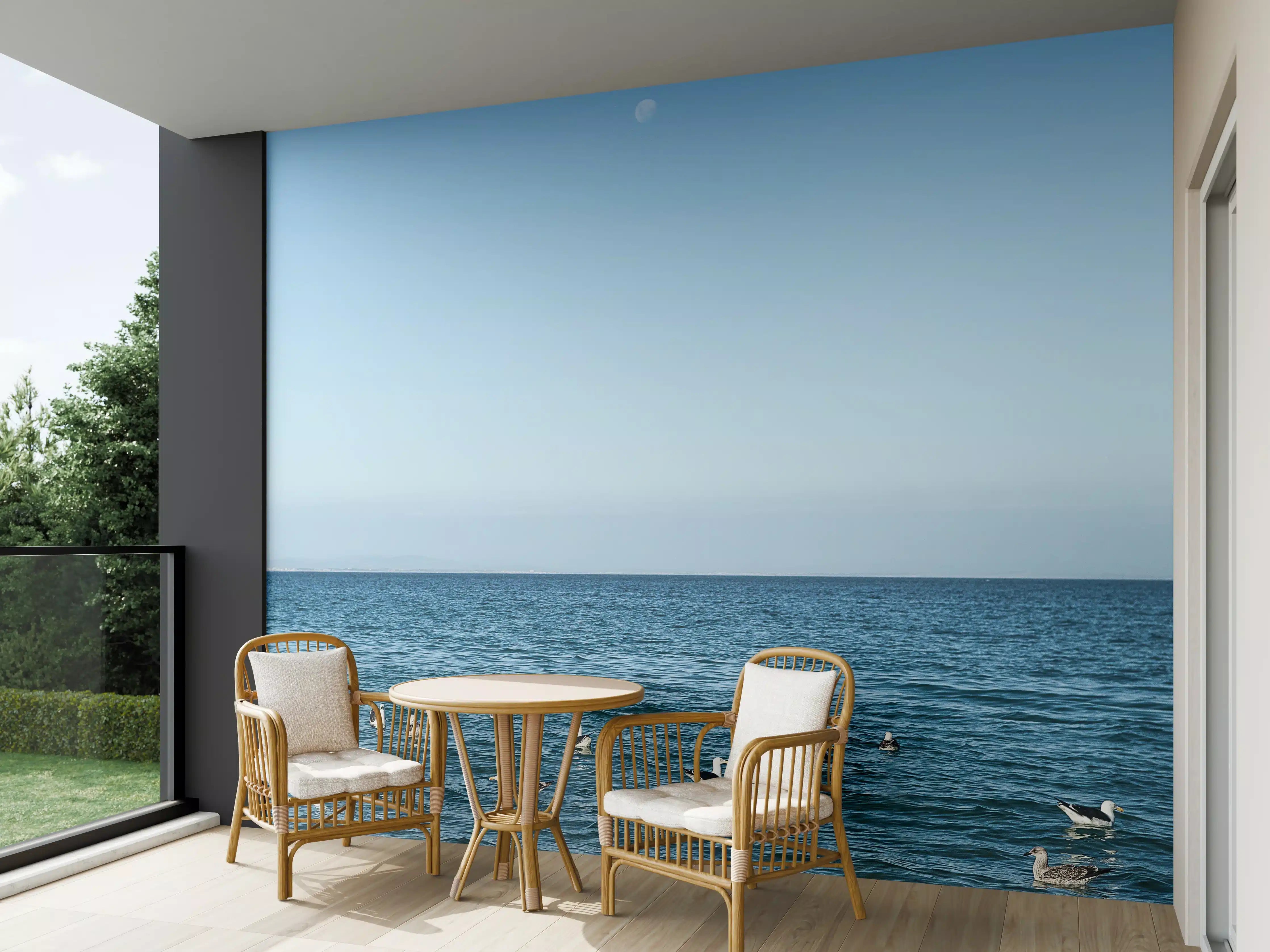 Wandverkleidung außen - Serene Beach Seascape