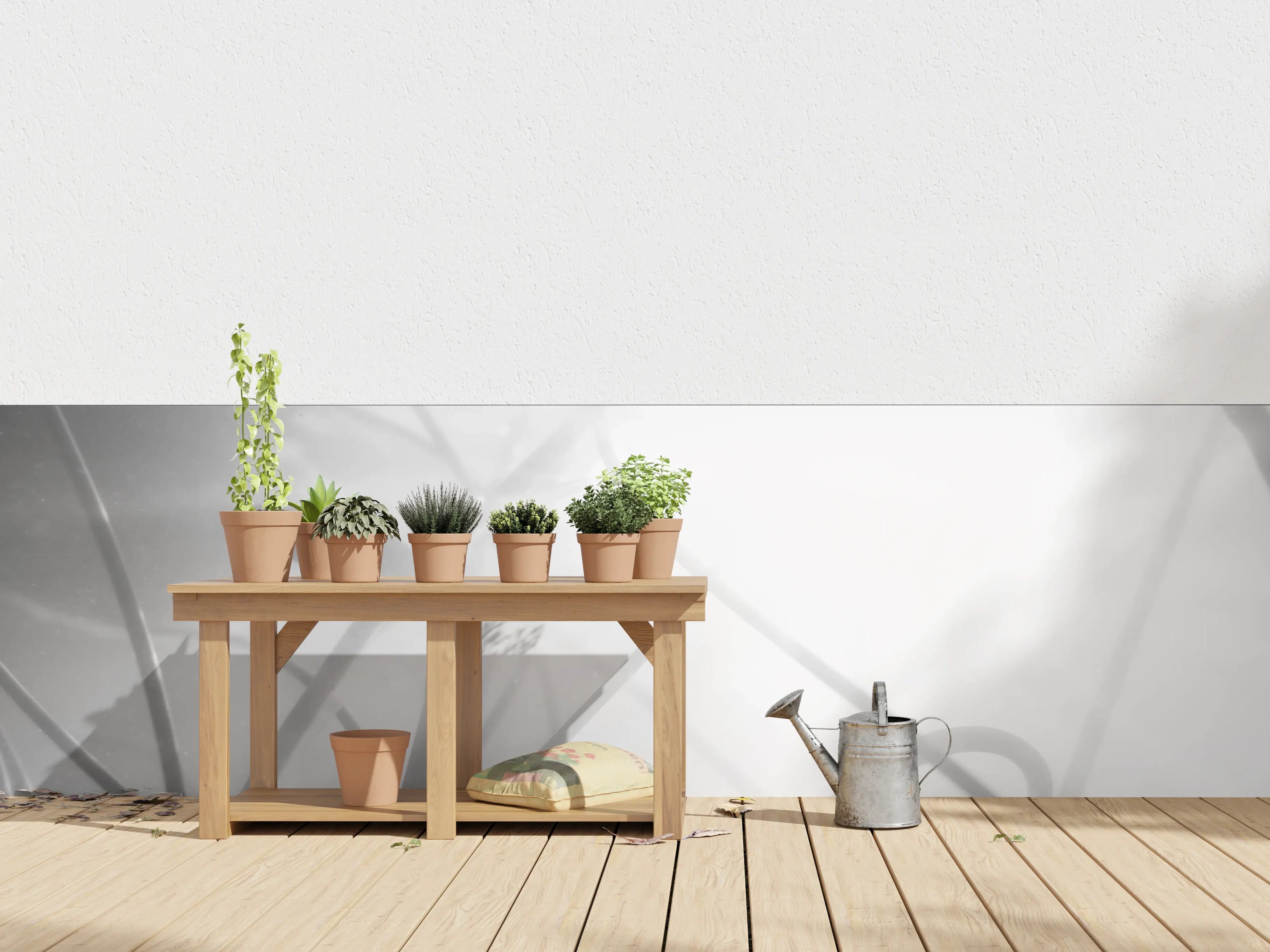 Wandverkleidung außen - Serenes Nebel-Lilien Kunstwerk