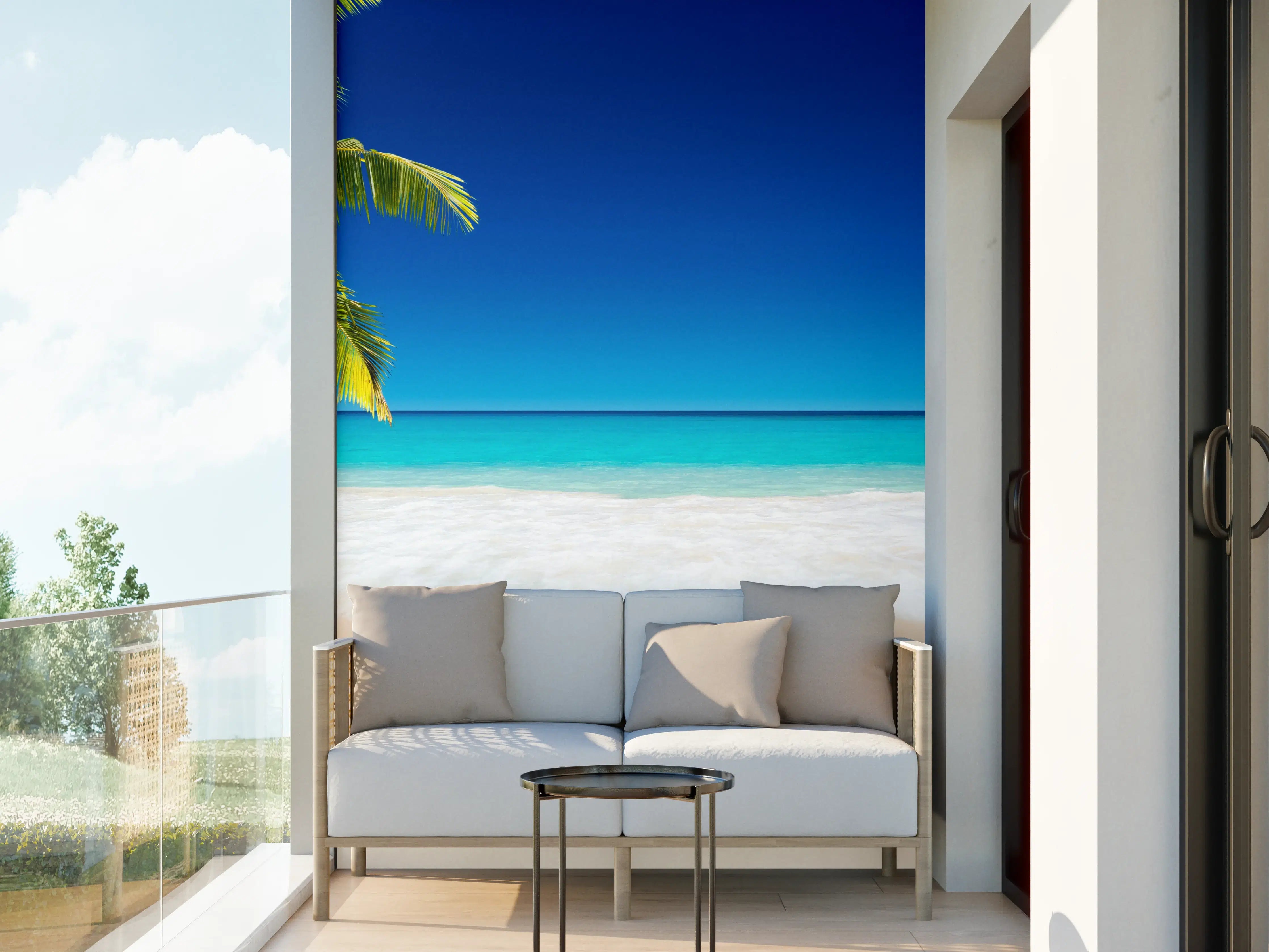 Wandverkleidung außen - Seychellen Strand
