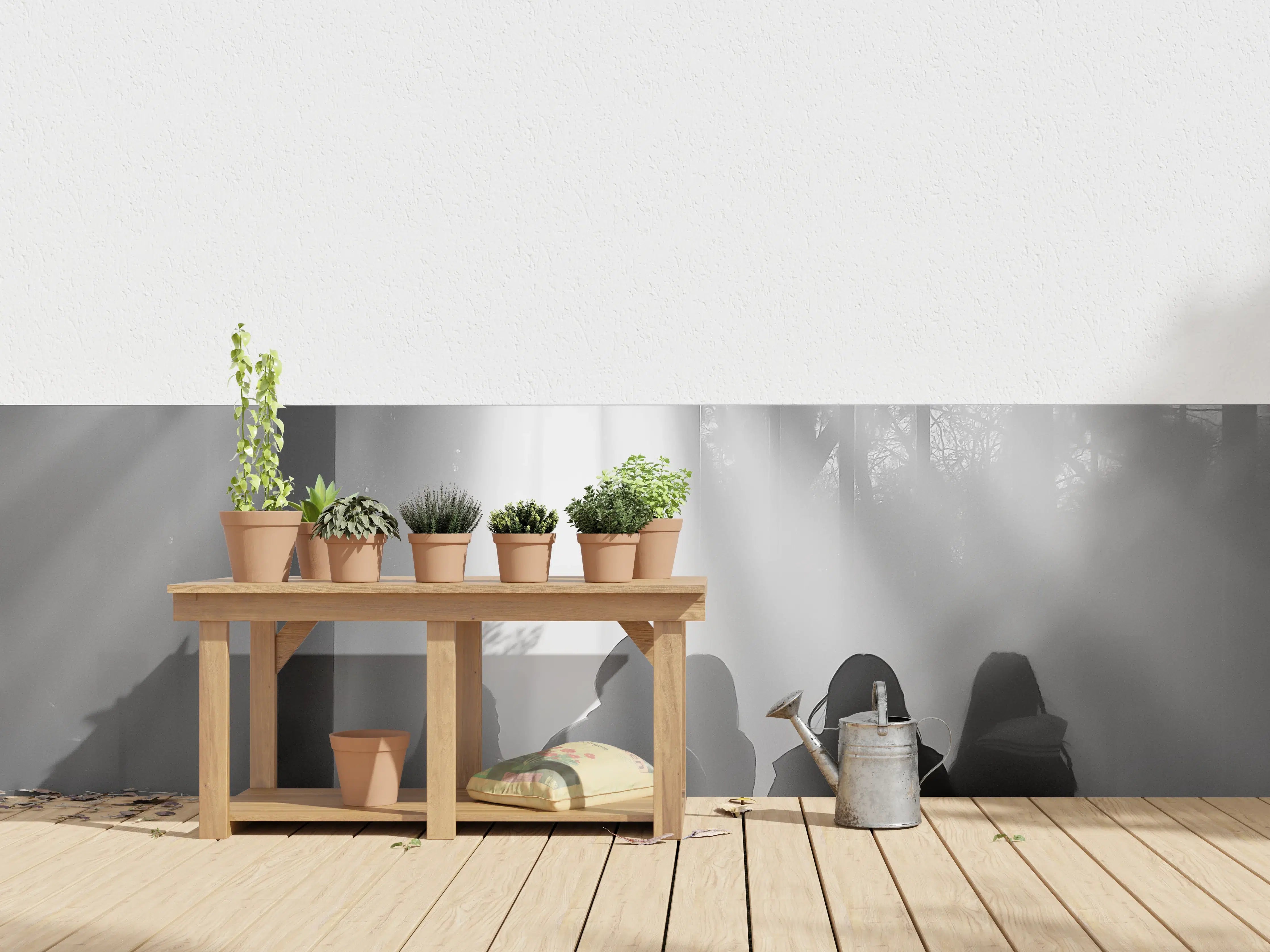 Wandverkleidung außen - Silhouetten von Menschen